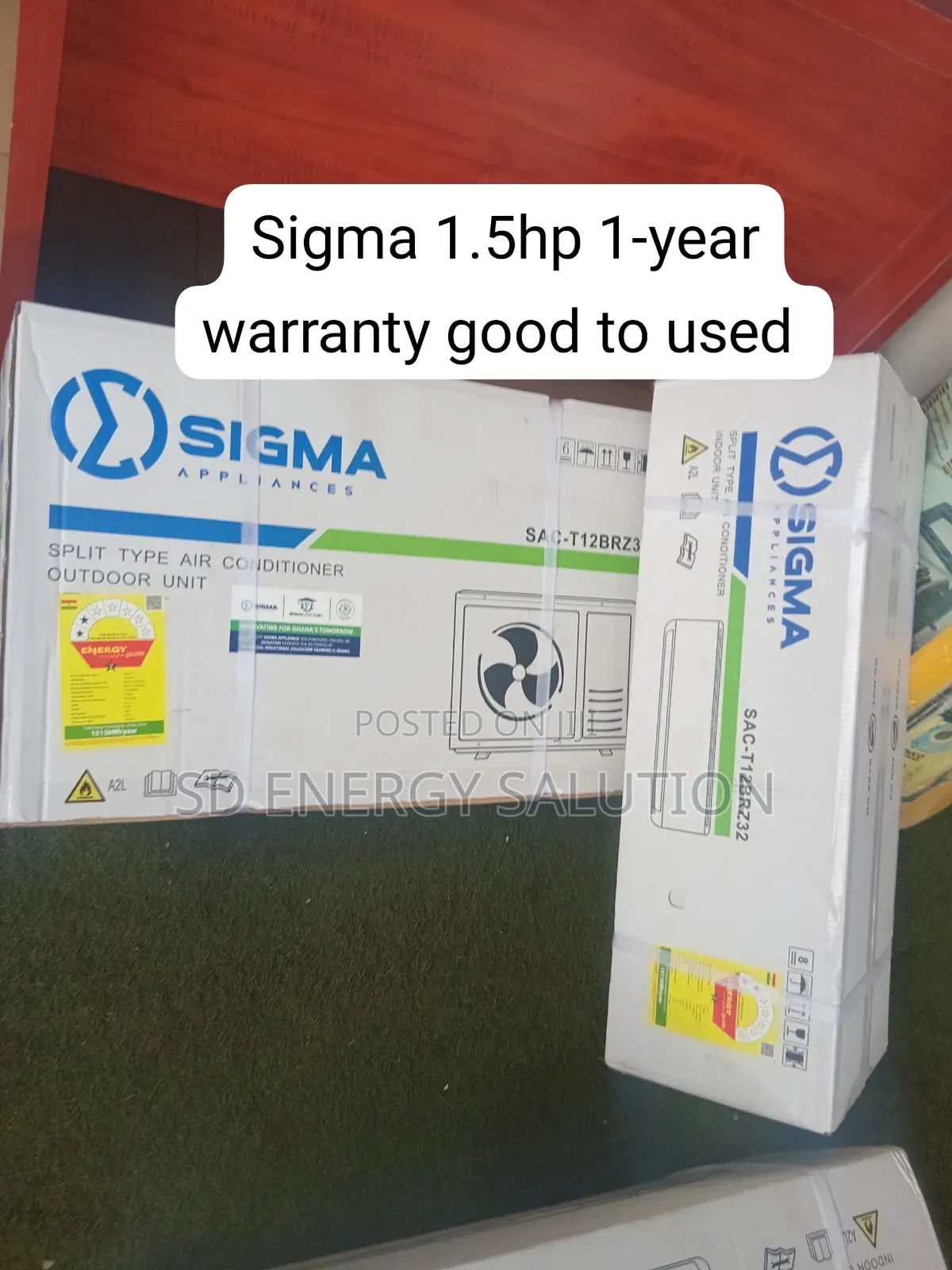 Sigma 1.5HP SplitAir Conditioner Fast Cooling Performance With Quality
