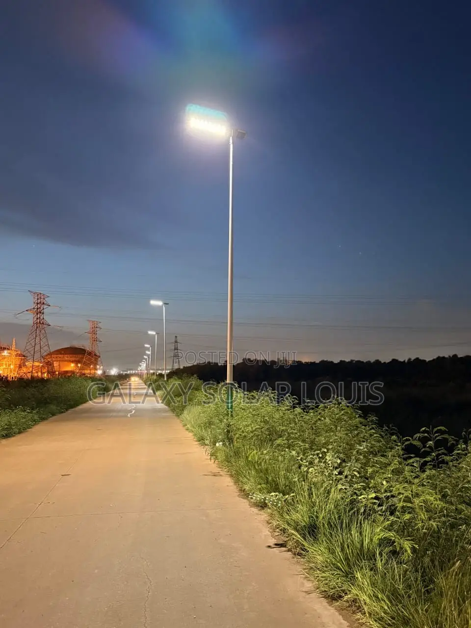 8m Galvanized Import Streetlight Pole
