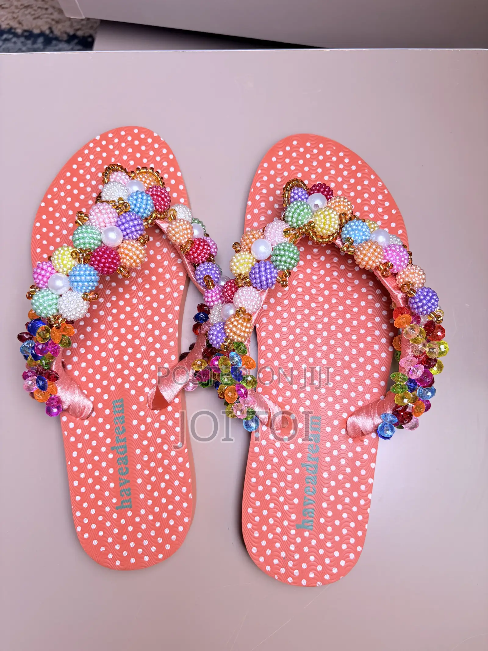 Glam Beaded Slippers