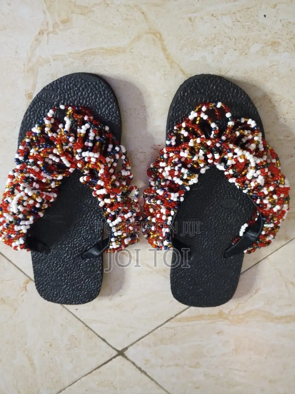 Glam Beaded Slippers