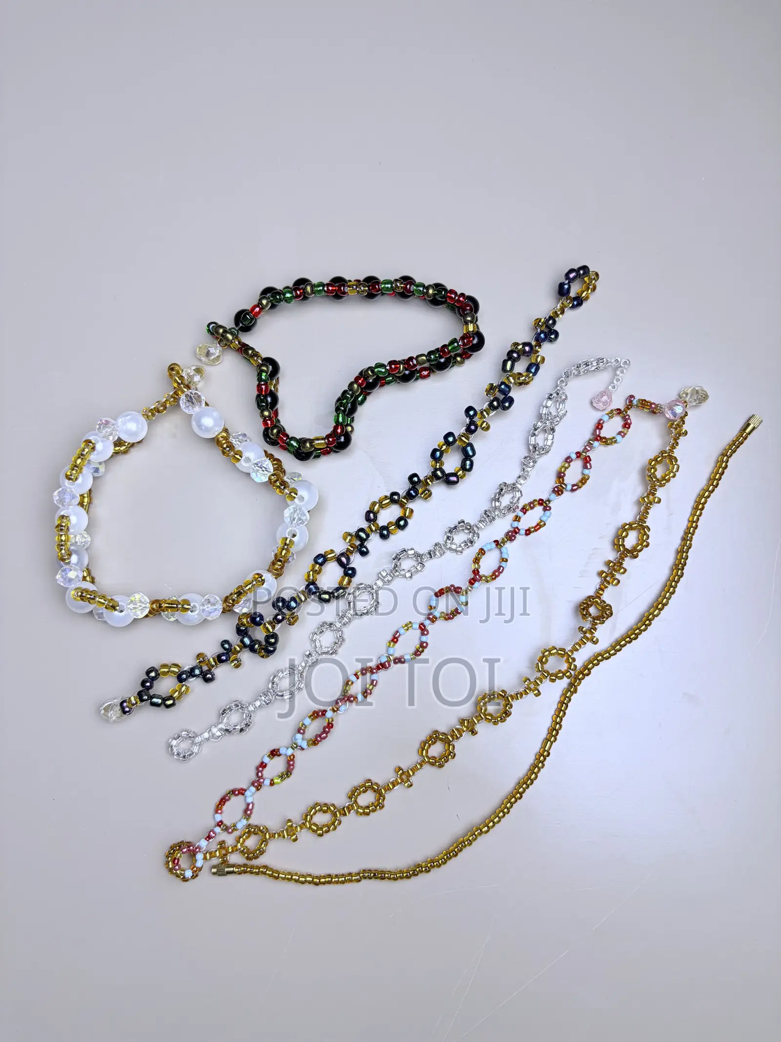 2pair Luxe Beaded Anklet