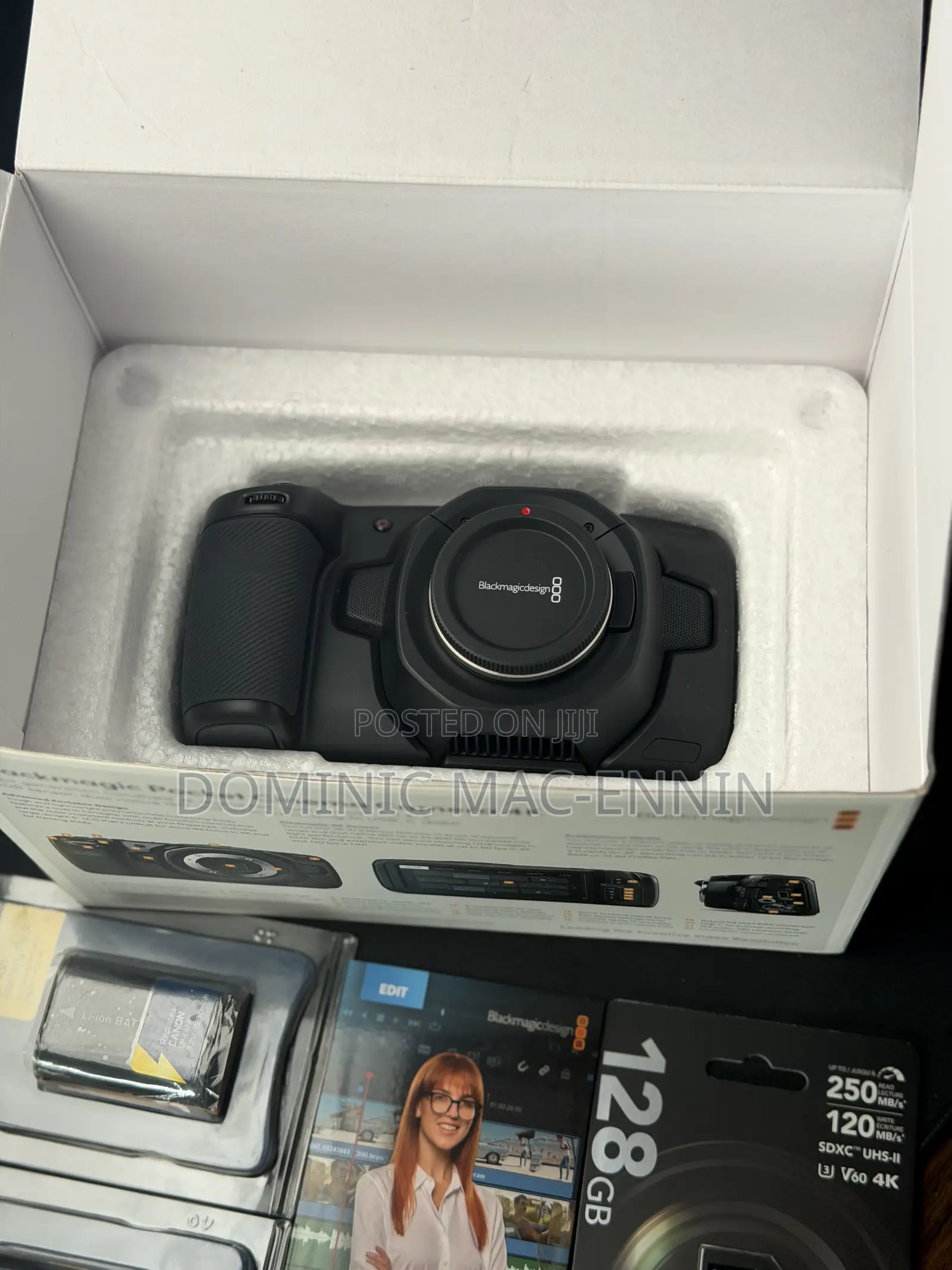 Black Magic Pocket Cinema 4K — Body/Lens + Media Bundle Options
