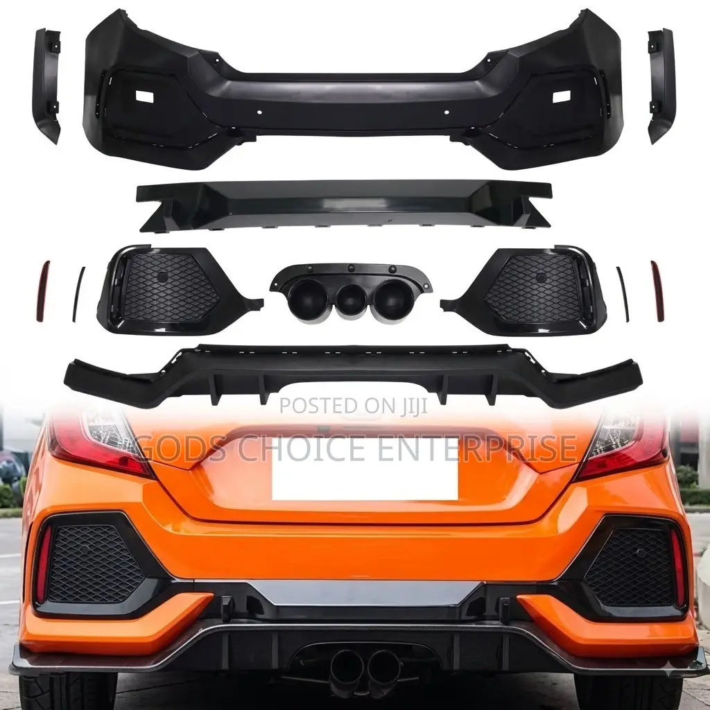 Complete Civic Hatback Back Bumper 2016-2018-2020