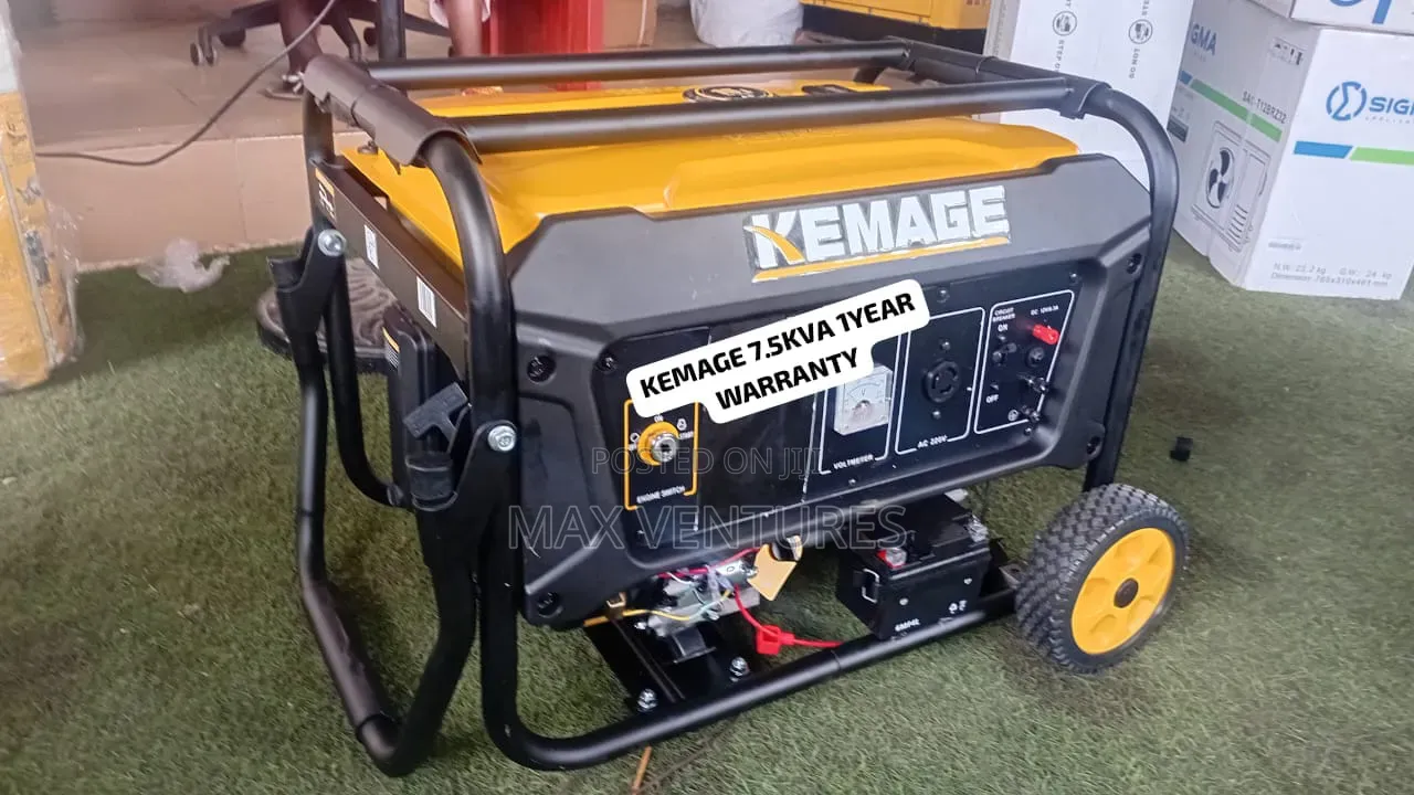Get KEMAGE 7.5KVA Generator Powerful Performance 7.5hp