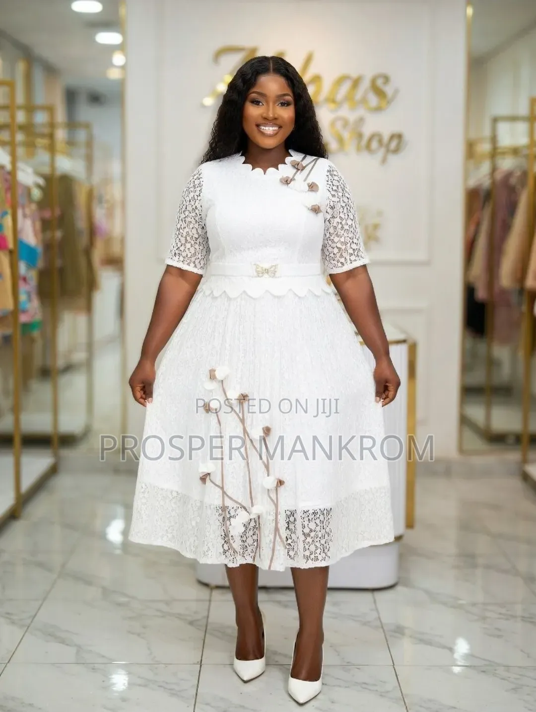 White Dress for Outdooring and Church