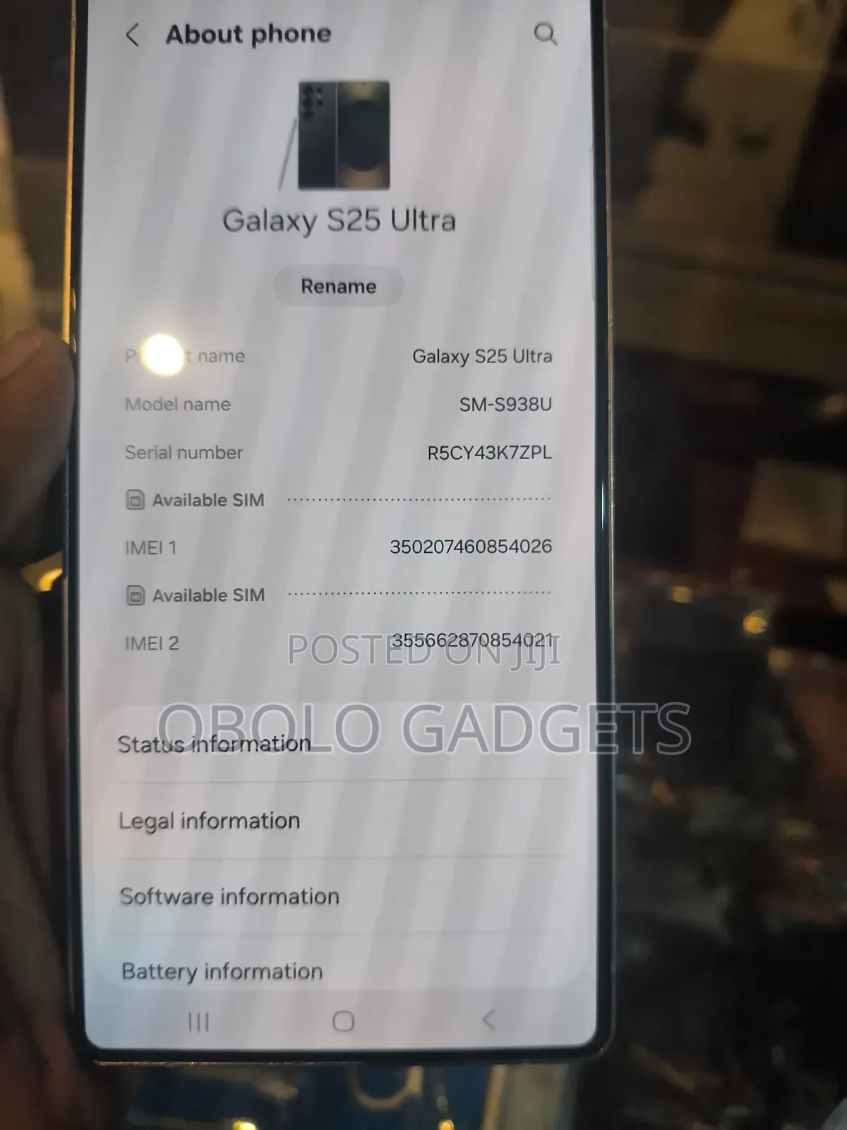 Samsung Galaxy S25 Ultra 256 GB Gray