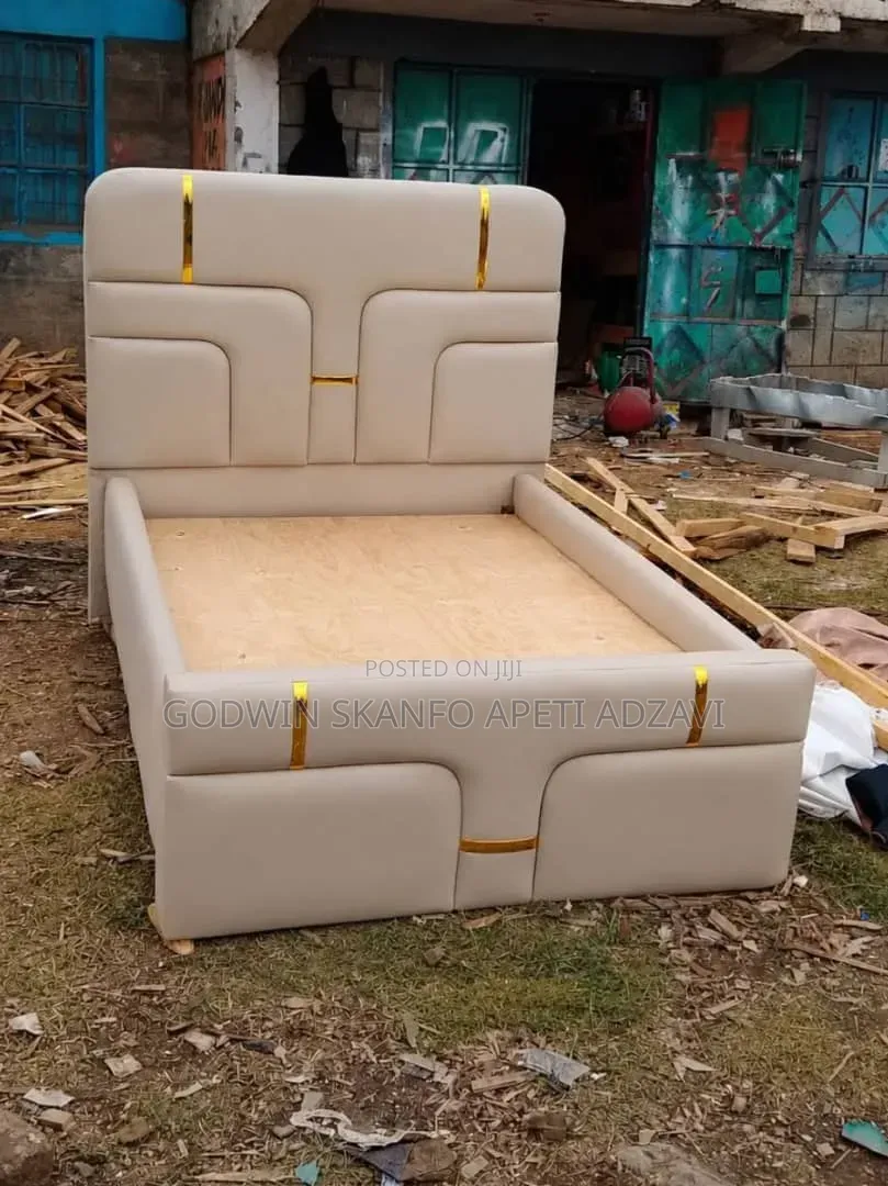 Double Bed Frame and Side Drawer or Ottoman Available