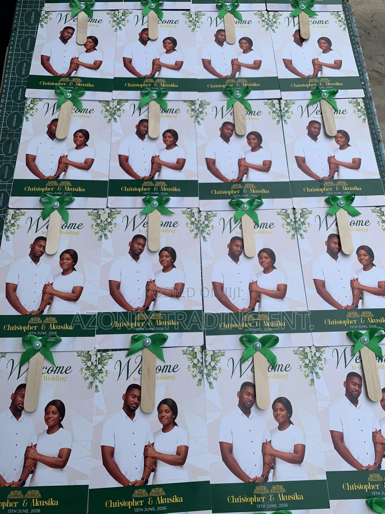 Custom Wedding Hand Fans
