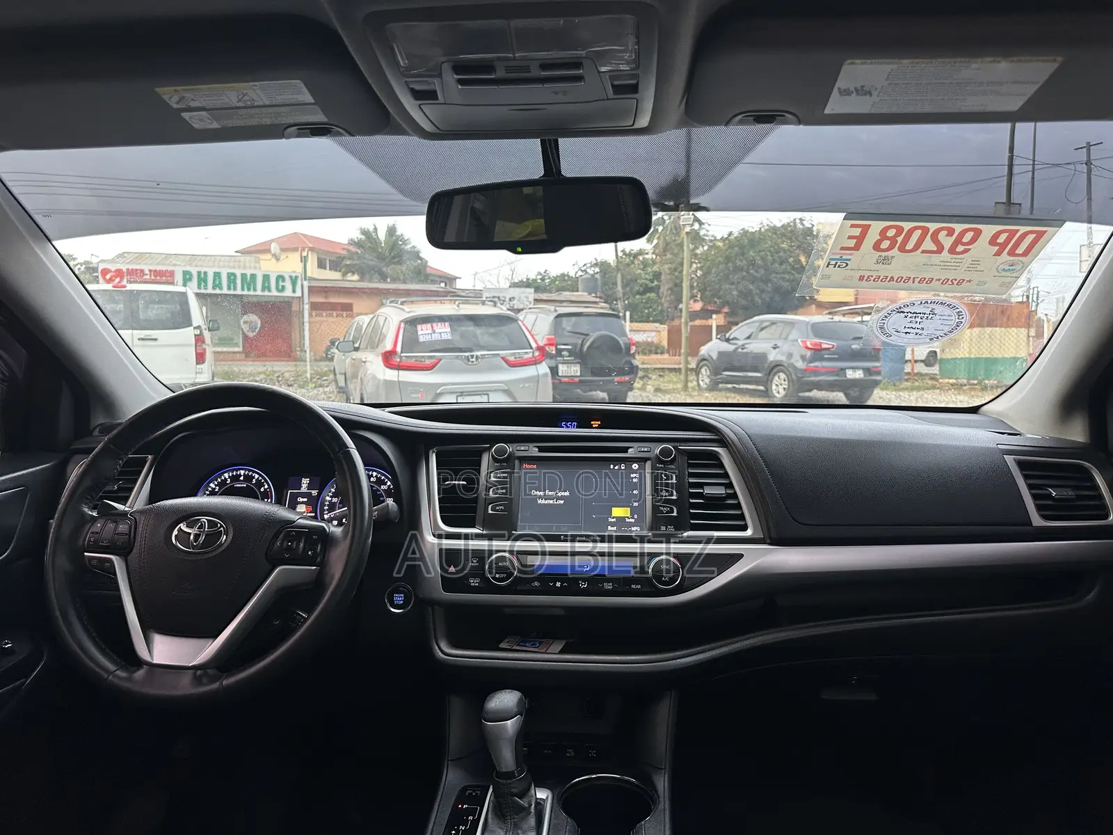 Toyota Highlander XLE V6 4x4 (3.5L 6cyl 6A) 2016 Gray