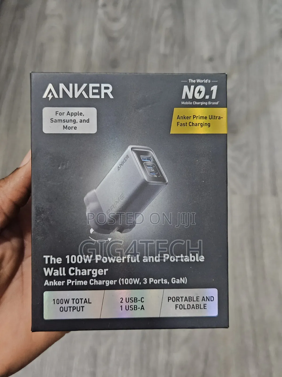 Anker Prime 100w 3-Port Gan Fast Charger