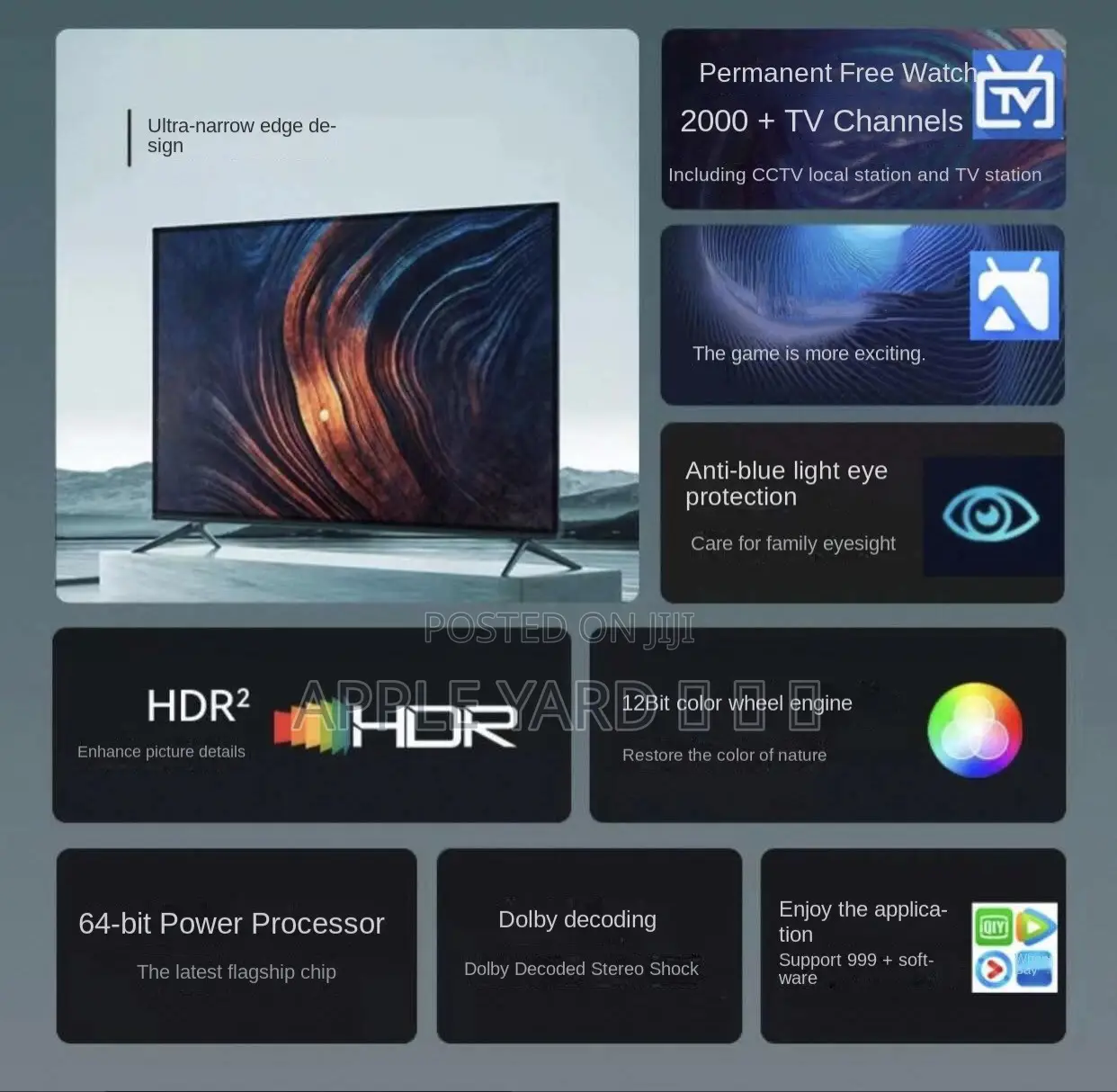 55 Inches HCTIANQI Brand New Television