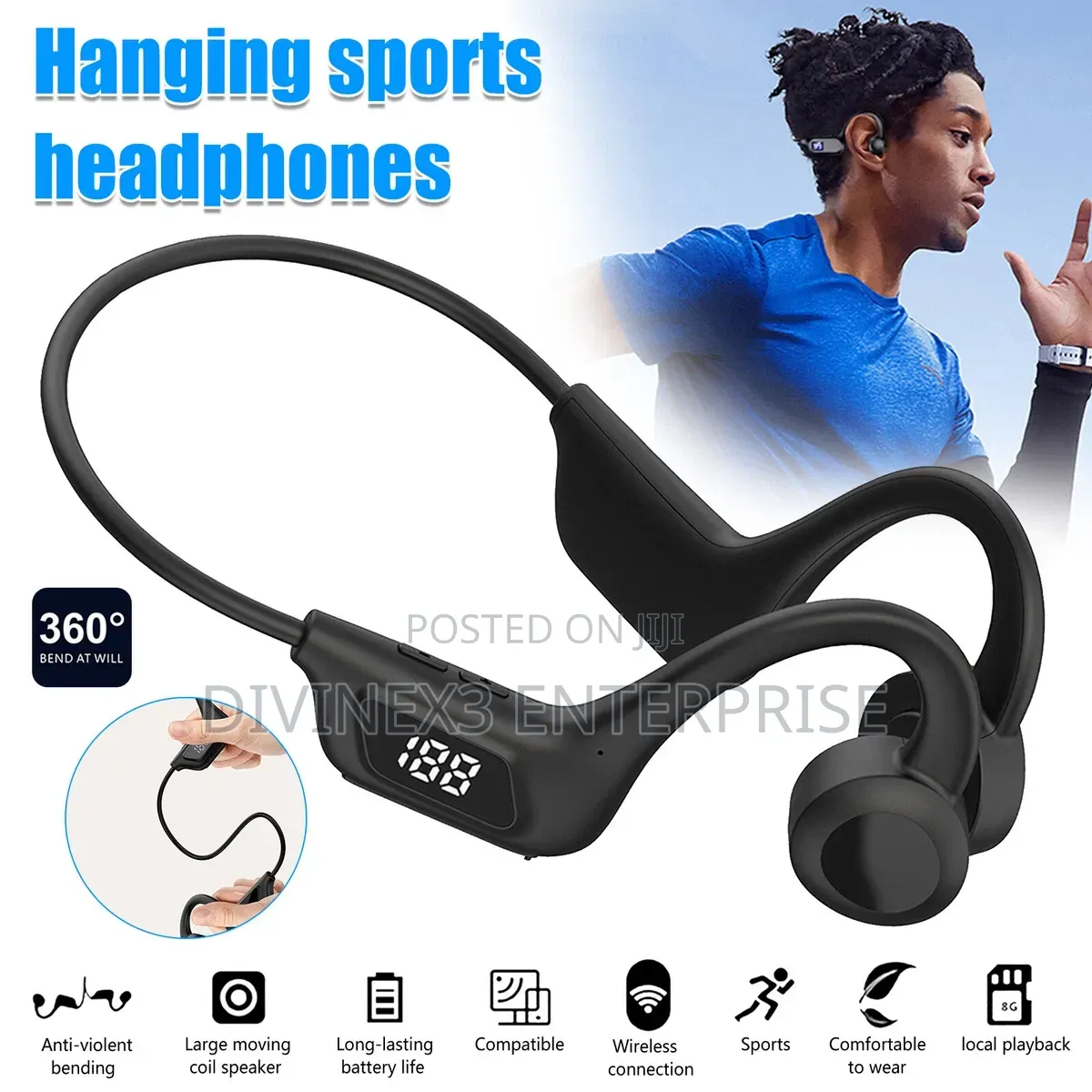 AKZ G5 Wireless Headset – 6D Surround Sound
