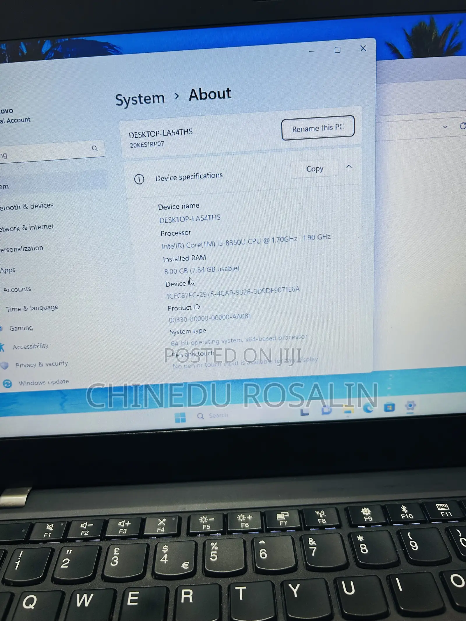 Laptop Lenovo ThinkPad X280 8GB Intel Core i5 SSD 256GB