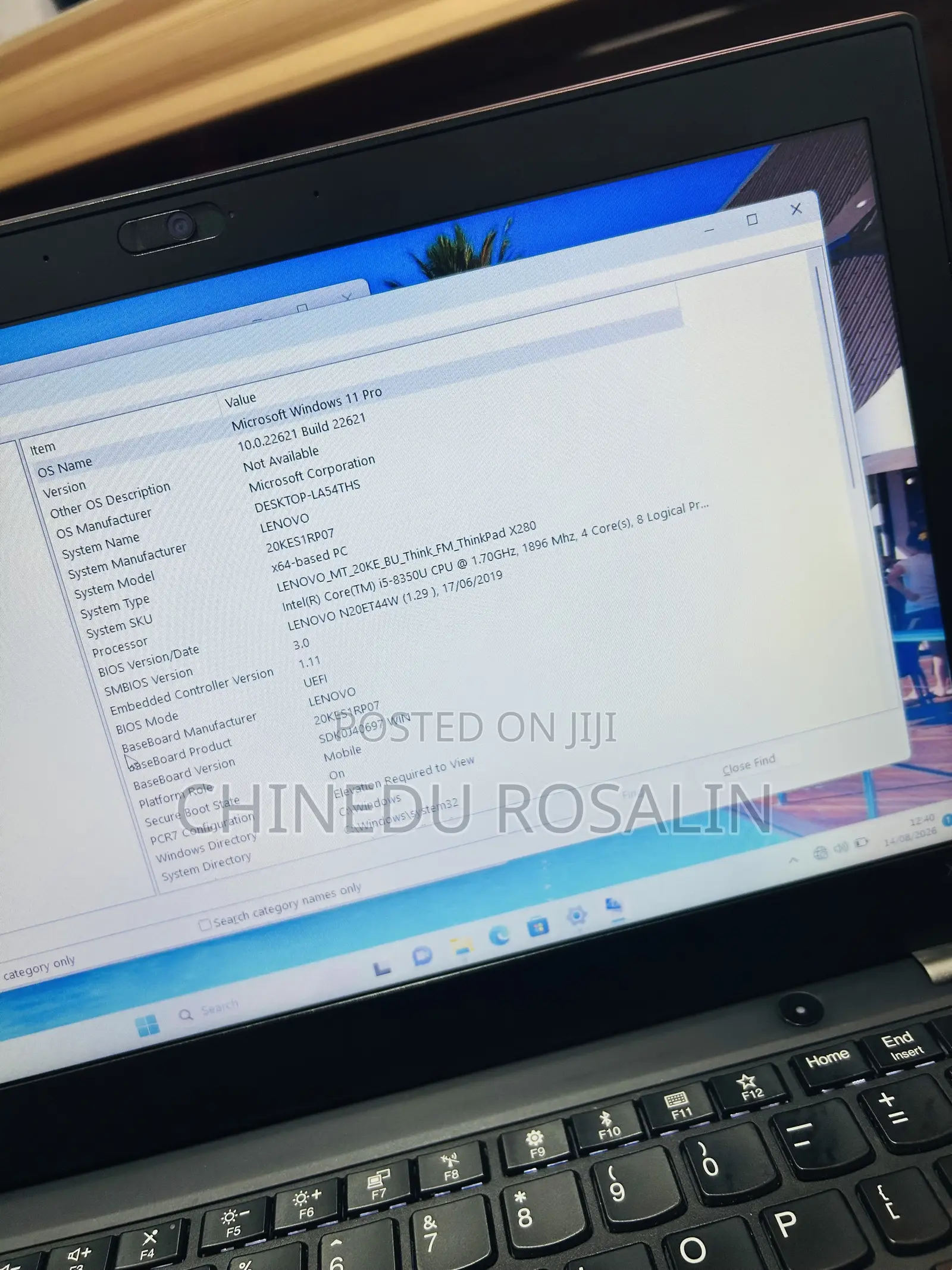 Laptop Lenovo ThinkPad X280 8GB Intel Core i5 SSD 256GB