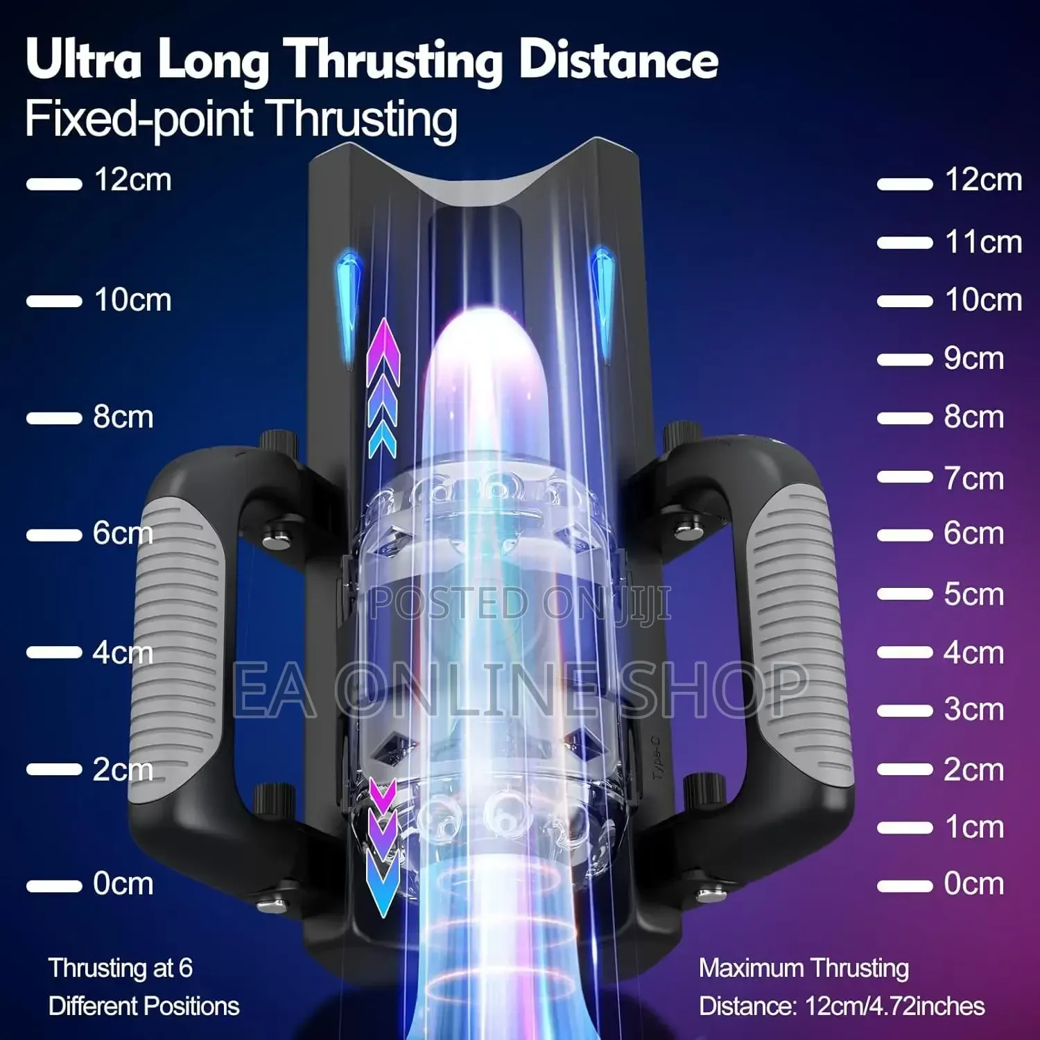 12CM Stroking Up Down Movement Vibrating Rotating Men Sex Toy Machine