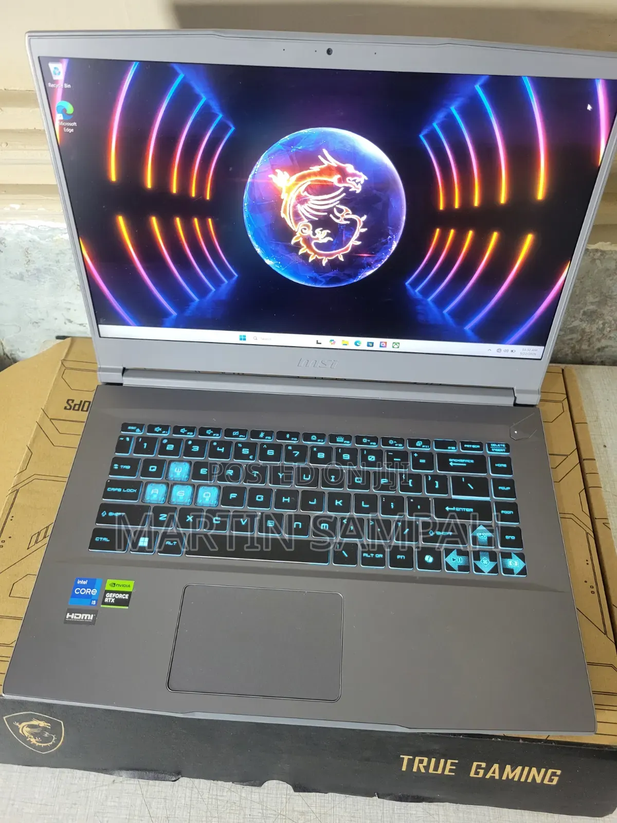 Laptop MSI GT60 16GB Intel Core i5 SSD 512GB