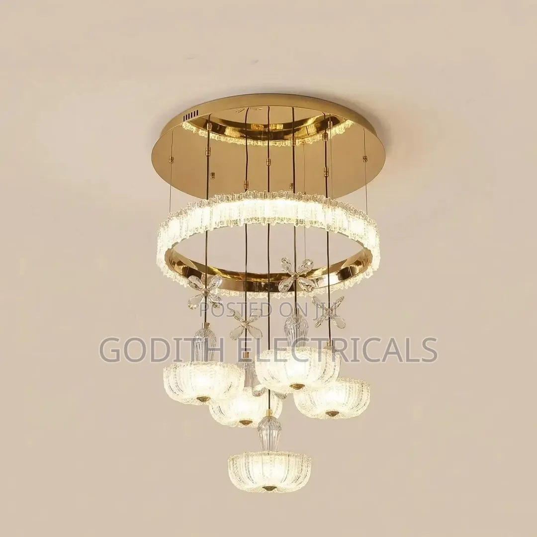 Modern Luxury French Gold Aluminum Pendant Light