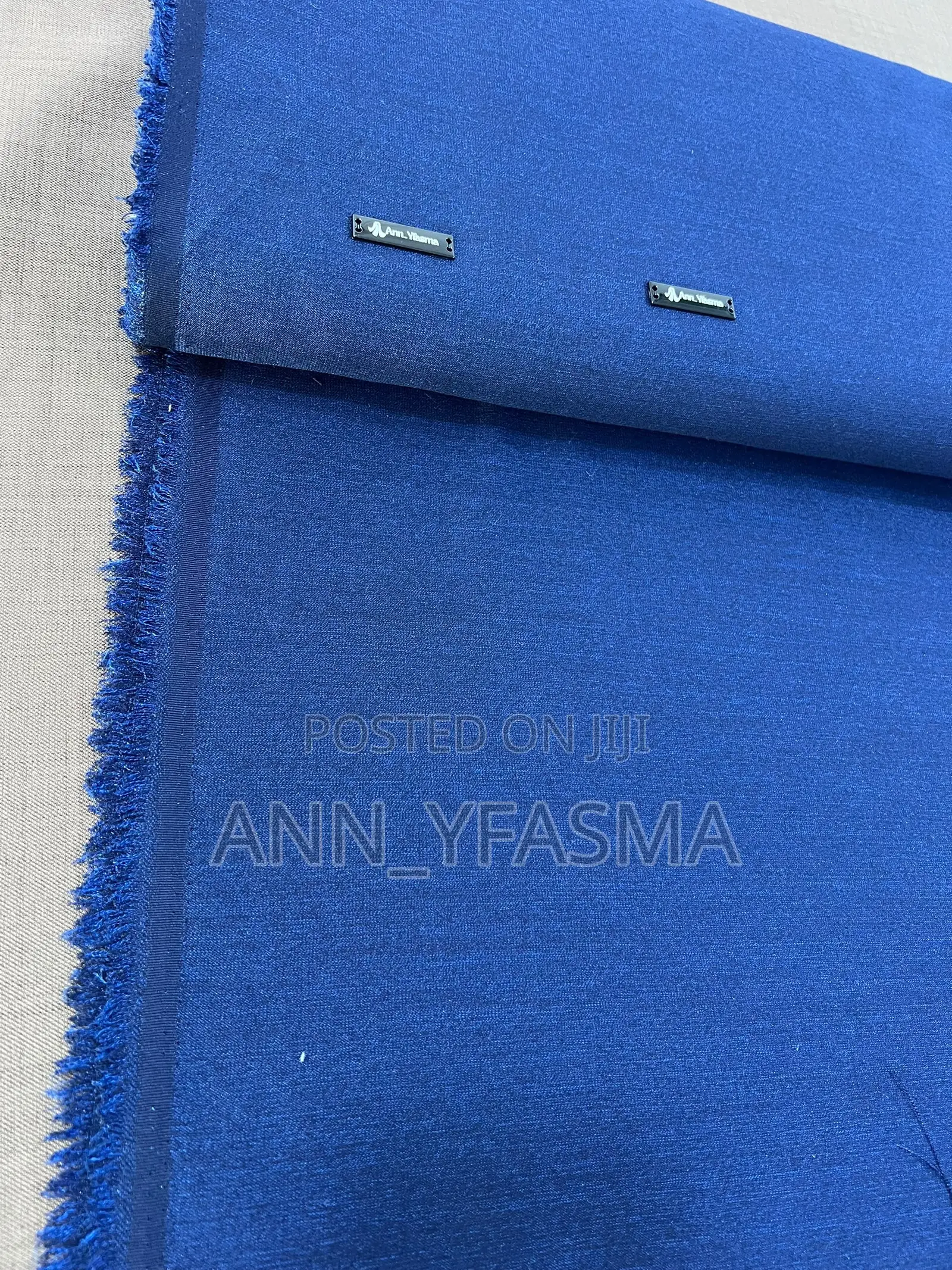 Royal Blue Brushed Wool Fleece (Or Cashmere-Blend Coating Fabric).
