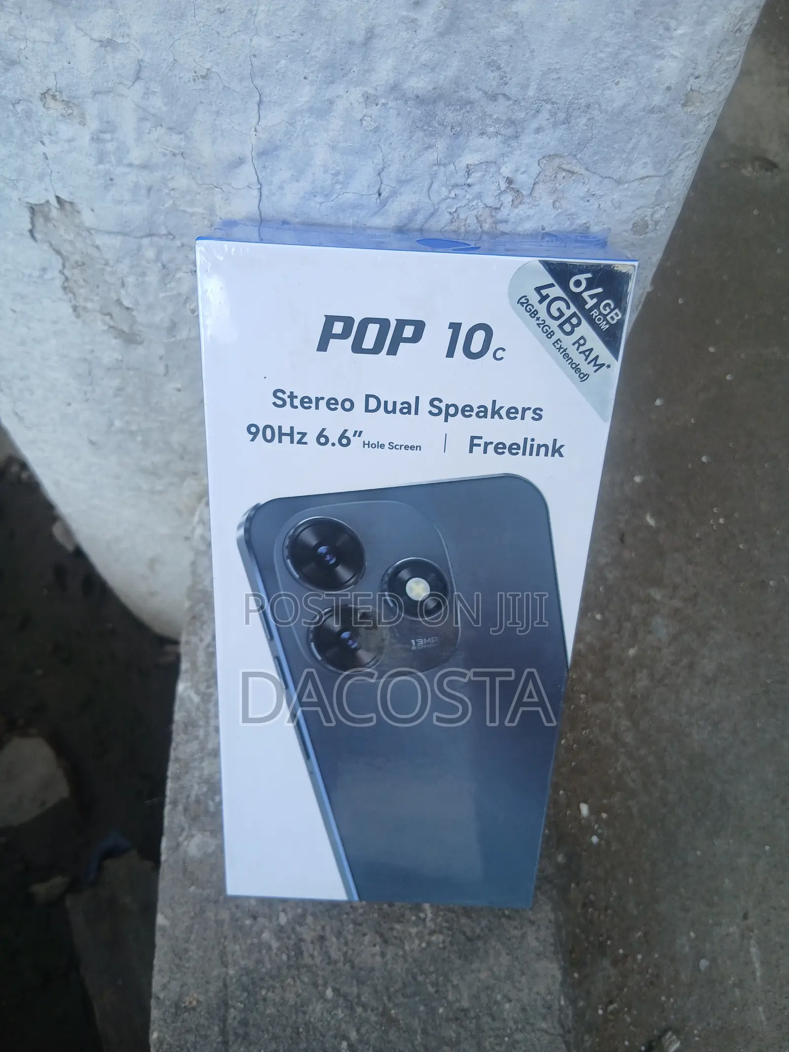 New Tecno Pop 10C 64 GB Black