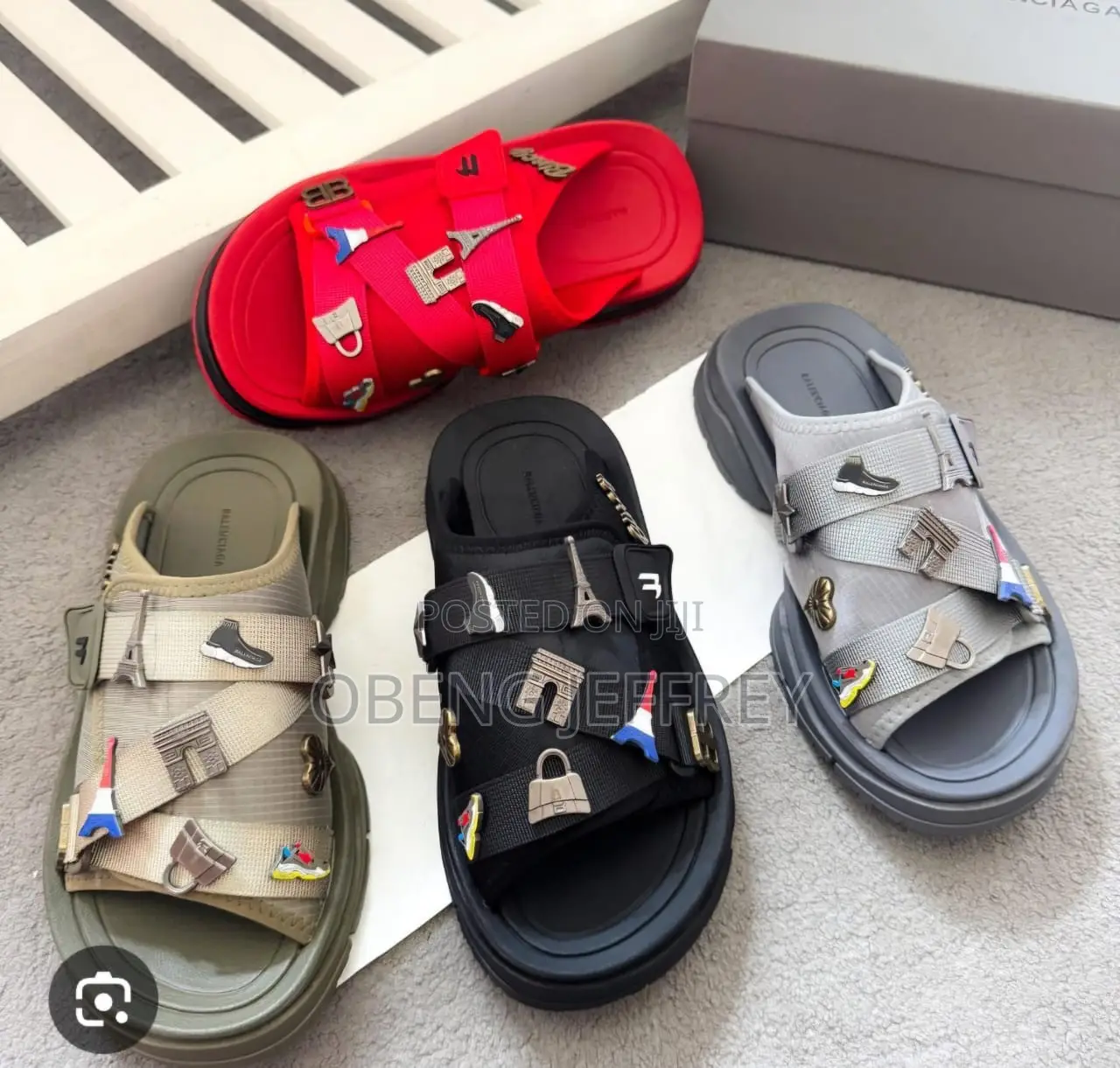 Original Balenciaga Cushion Slide/Sandals in Colours