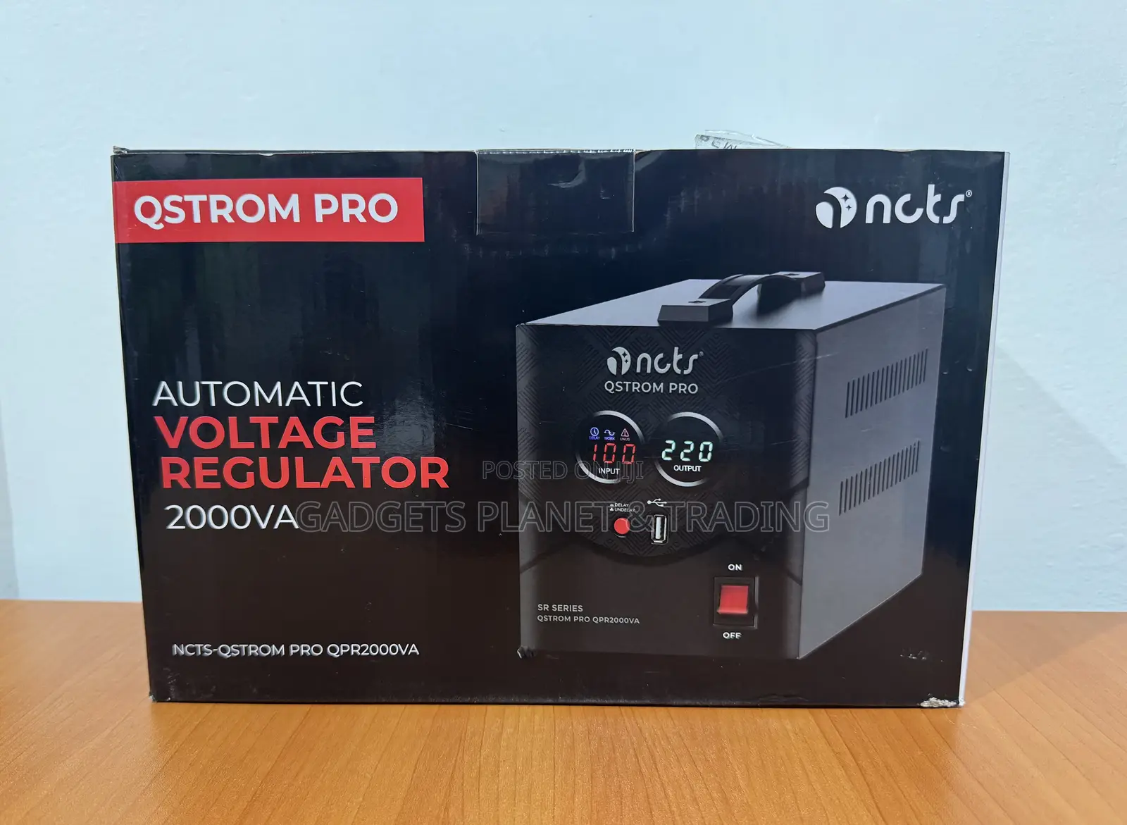 NCTS QSTROM Pro 2000VA Stabilizer / AVR With 110V and 220V Output