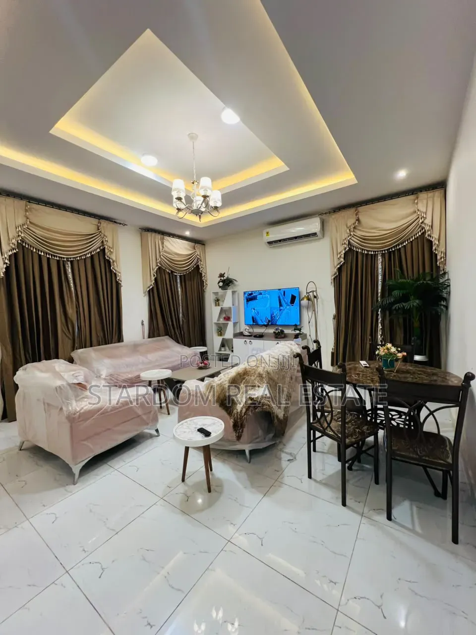 Furnished 2bdrm Bungalow in Spintex Road Coastal, Coca Cola for rent