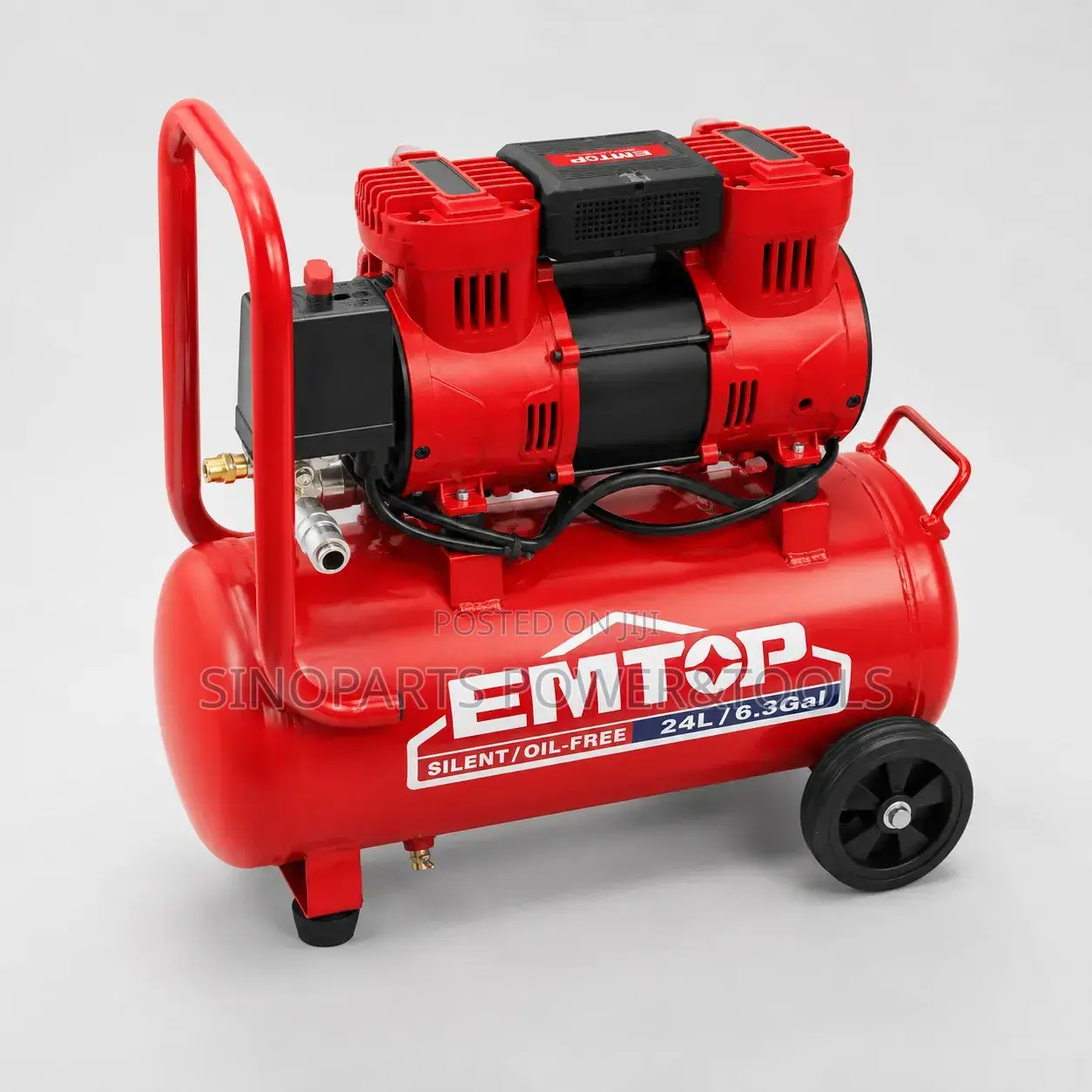 EMTOP EACPS15243 24L Silent Oil-Free Air Compressor 1.5HP