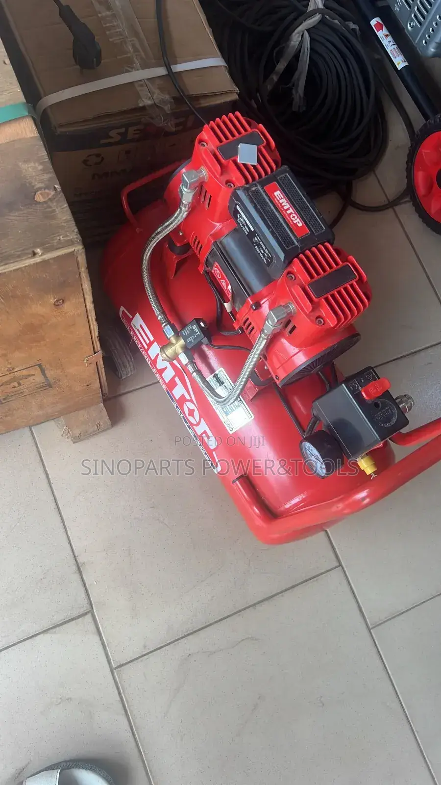 EMTOP EACPS15243 24L Silent Oil-Free Air Compressor 1.5HP