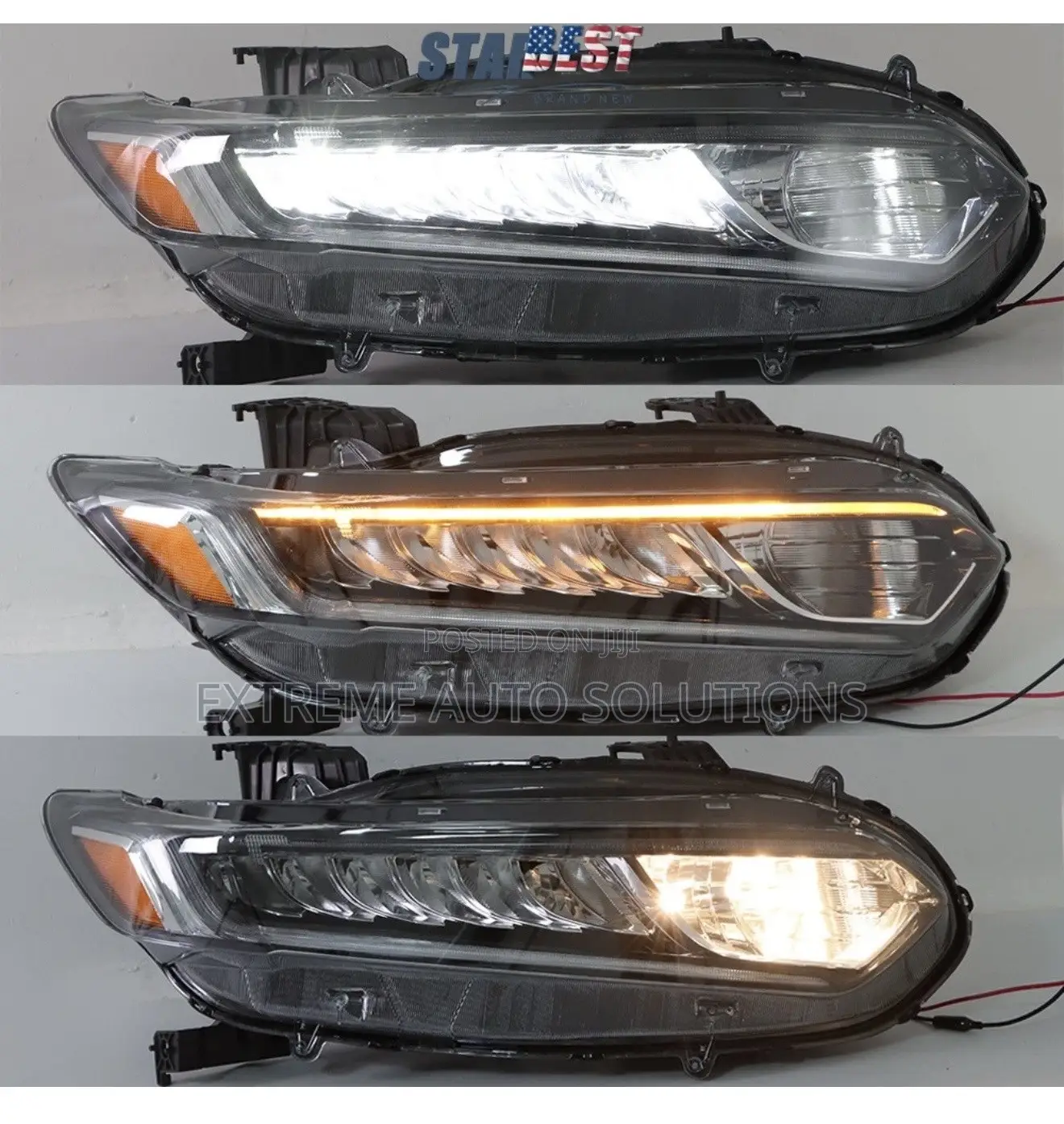 Accord 2018-2022 Headlight Left and Taillight Boot