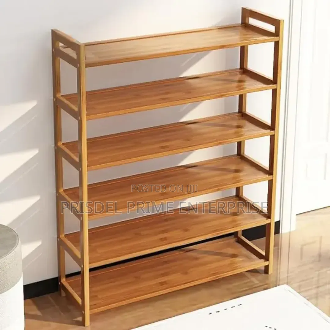 Wooden 6 Tier Shoe Rack