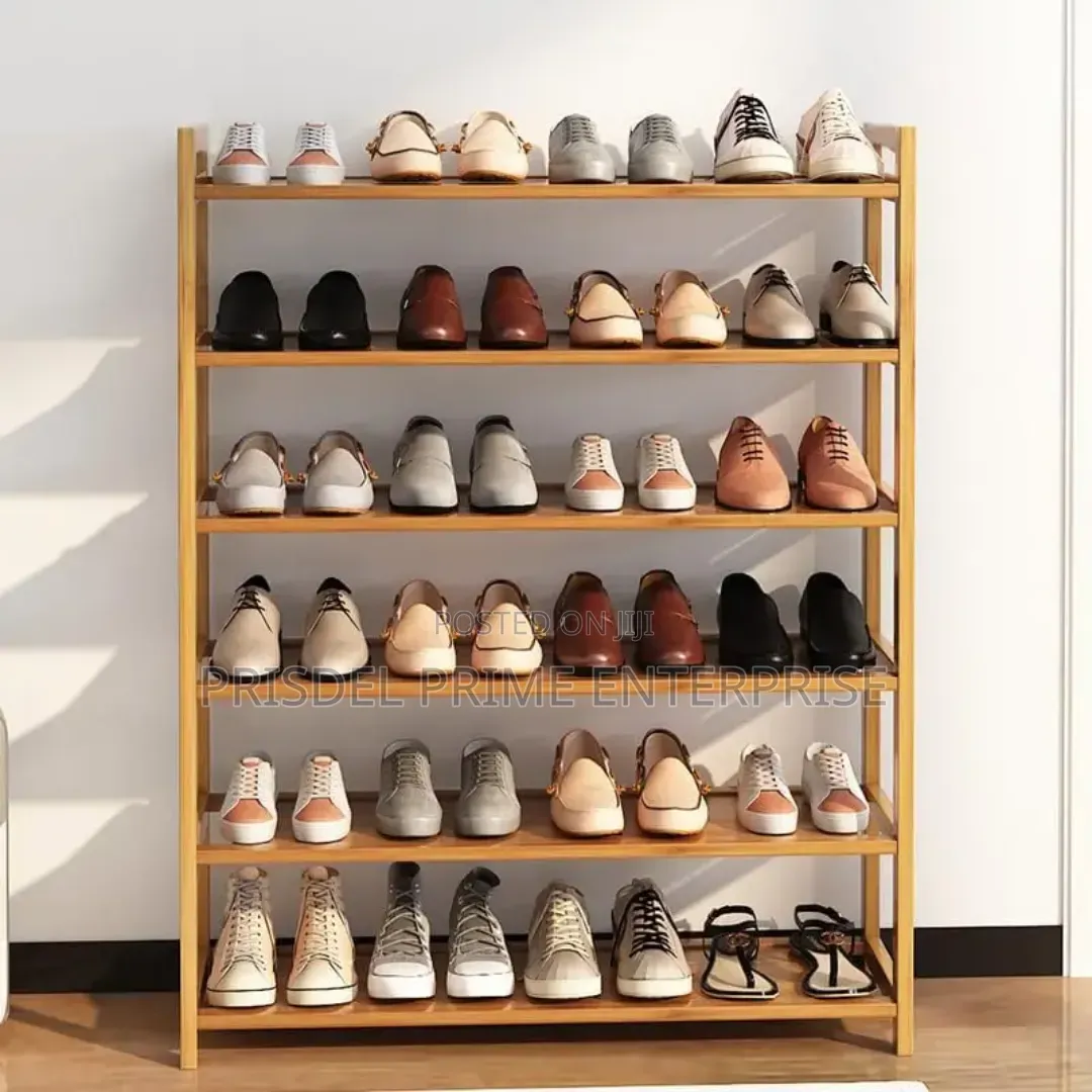 Wooden 6 Tier Shoe Rack