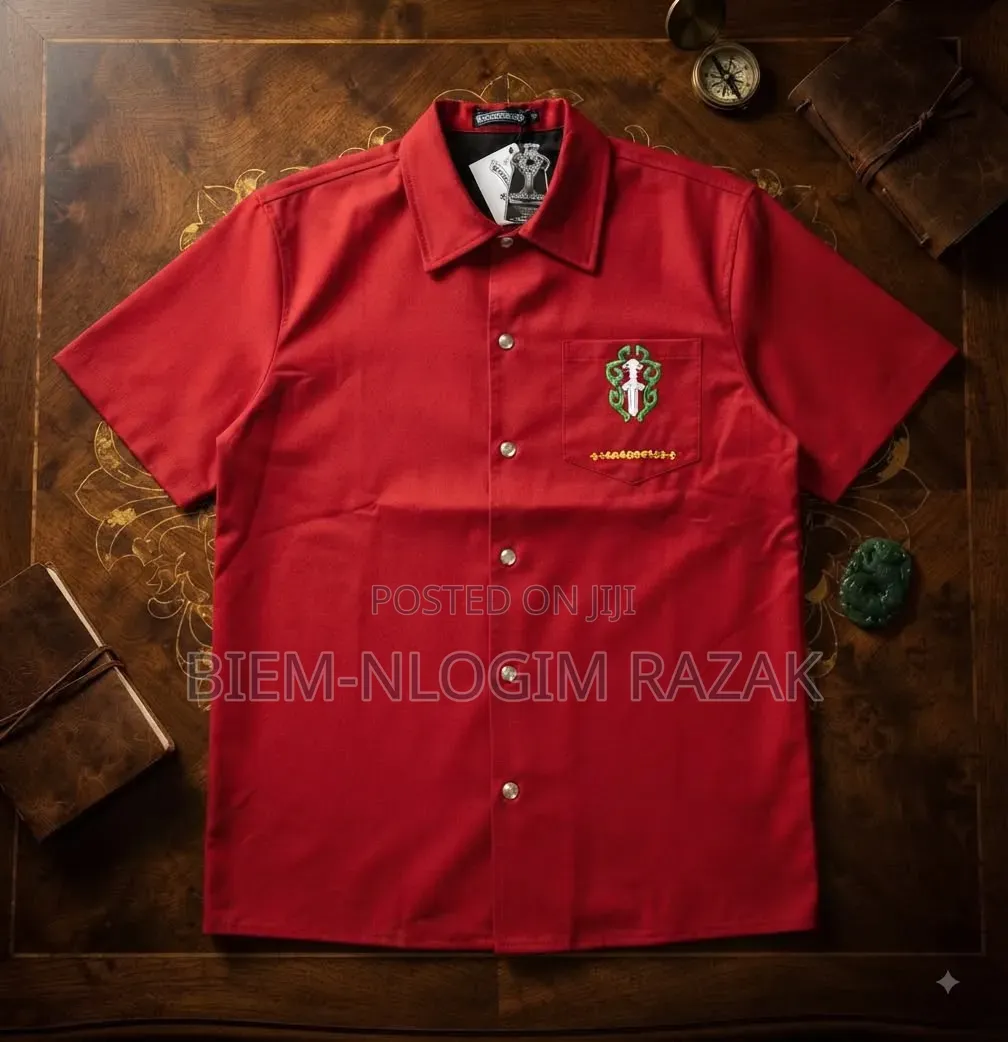 High Quality Thick N Heavy Chrome Heart Short Sleeves Shirts Available