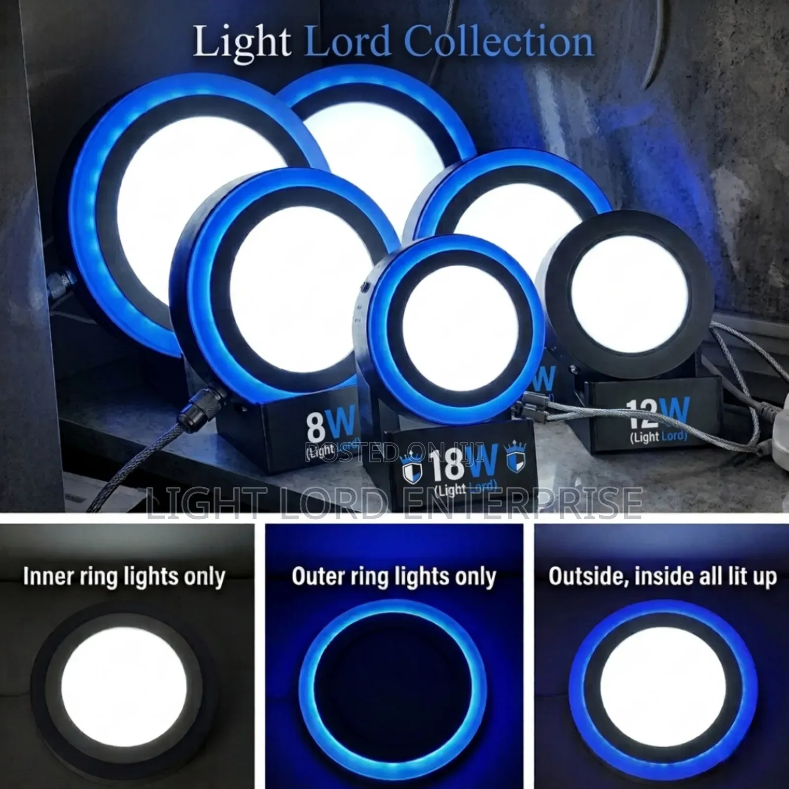 Fireproof Material Panel Light Surface Type White /Warm/Blue