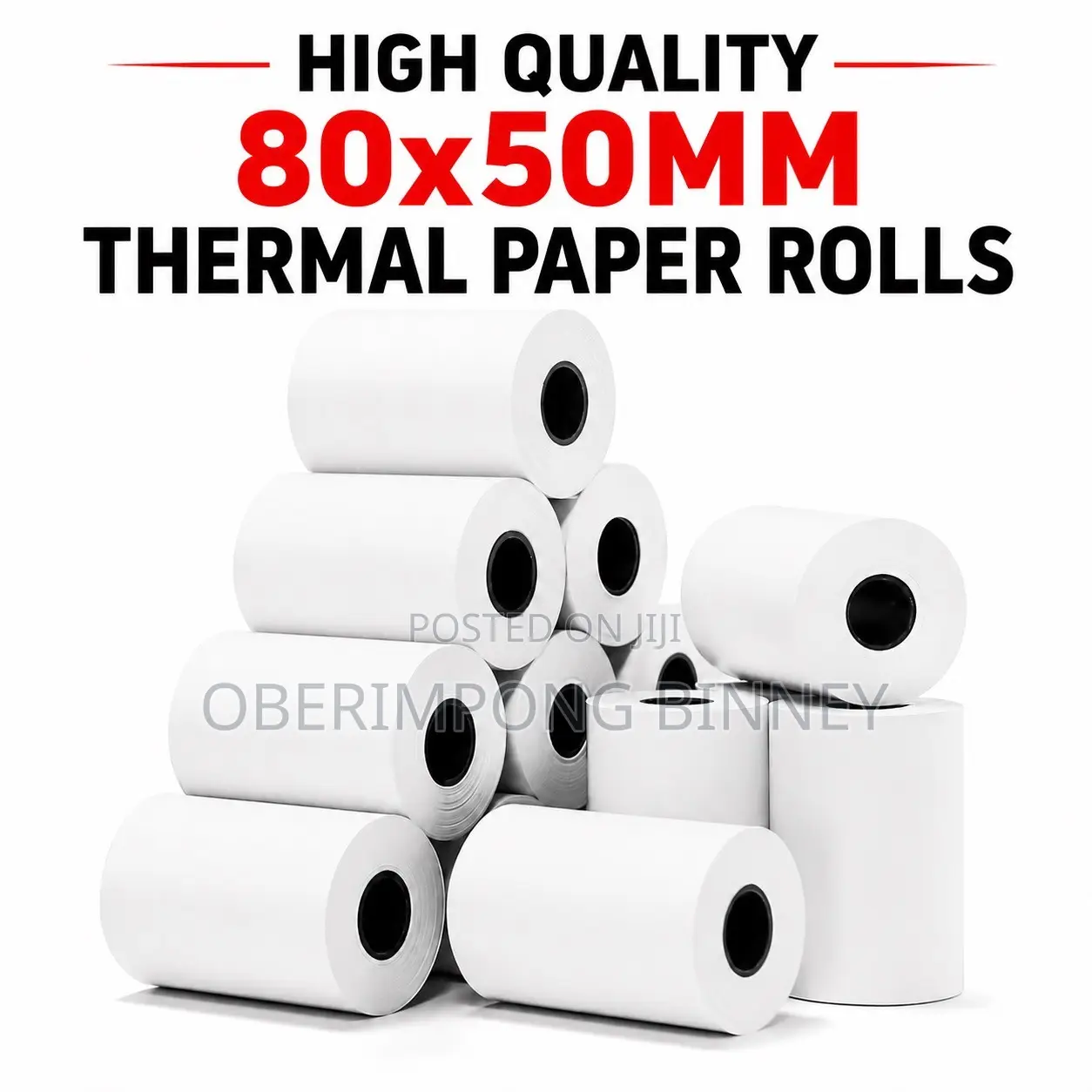 HIGH QUALITY 80x50mm Thermal Paper Rolls