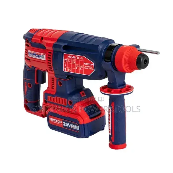 EMTOP ELRH202287 20V Brushless Rotary Hammer 2x4.0Ah