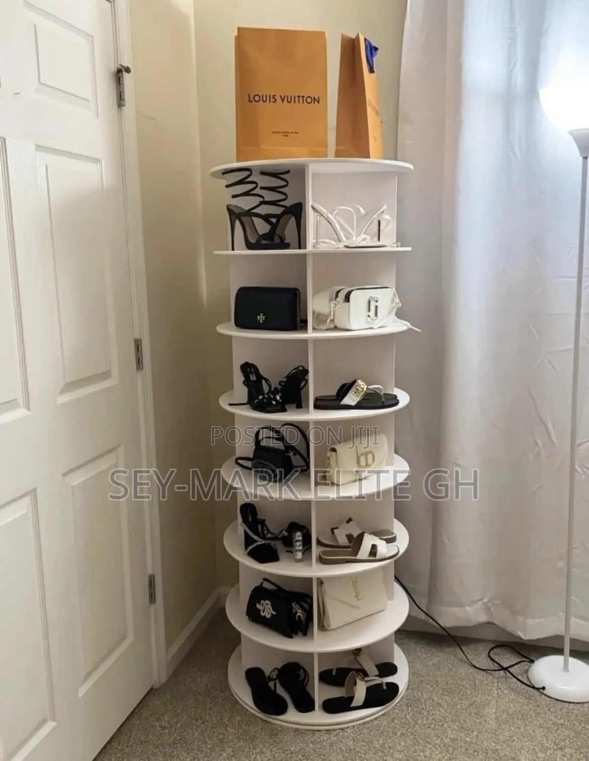 7 Tier 360 Rotating Shoe/Bag Rack