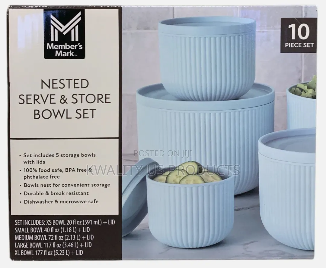 Member's Mark Nested Serve and Store Bowls Set - 10 Piece