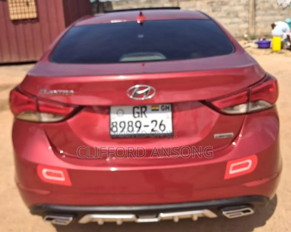Hyundai Elantra Limited 4dr Sedan (1.8L 4cyl 6A) 2014 Red