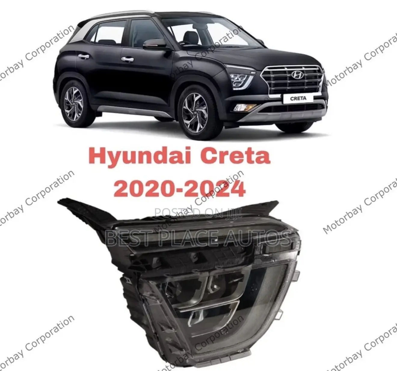 Hyundai Creta 2020 2021 2023 Headlight
