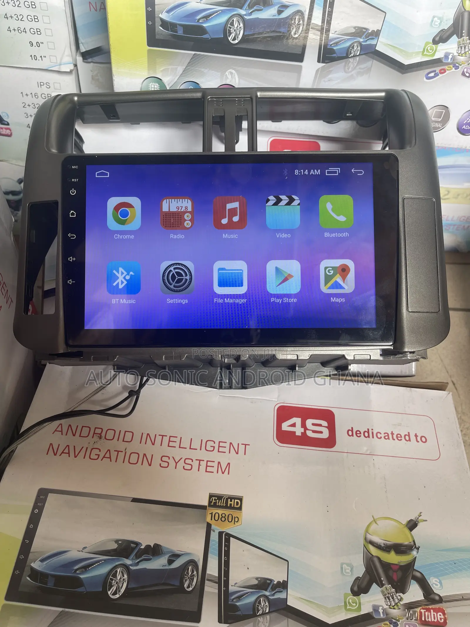 Toyota Prado 2012 Android Infotainment Upgrade Screen 9”