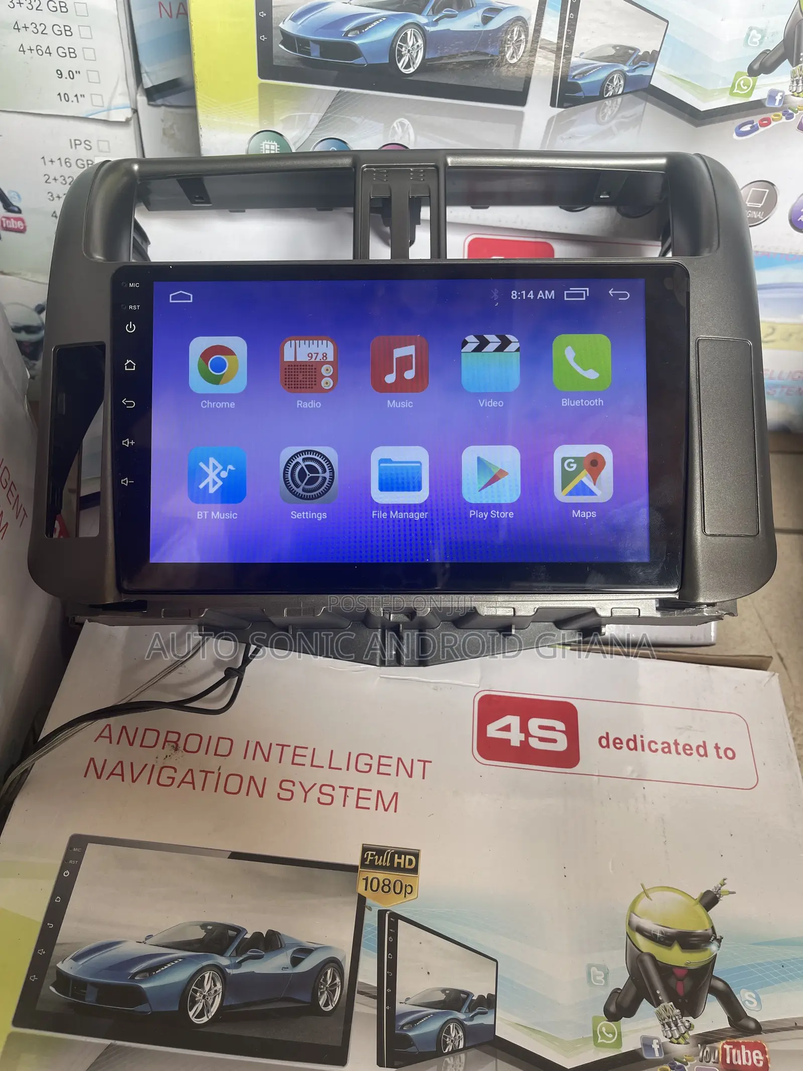 Toyota Prado 2012 Android Infotainment Upgrade Screen 9”