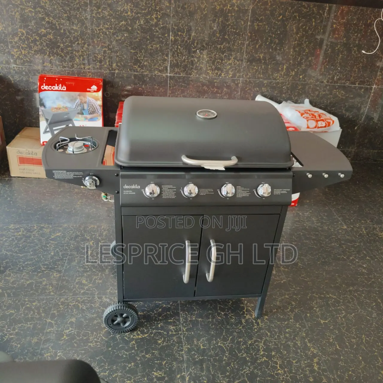 Exclusive Price Cut on Our Solid 4 Burner Gas BBQ Decakila Grill Stand