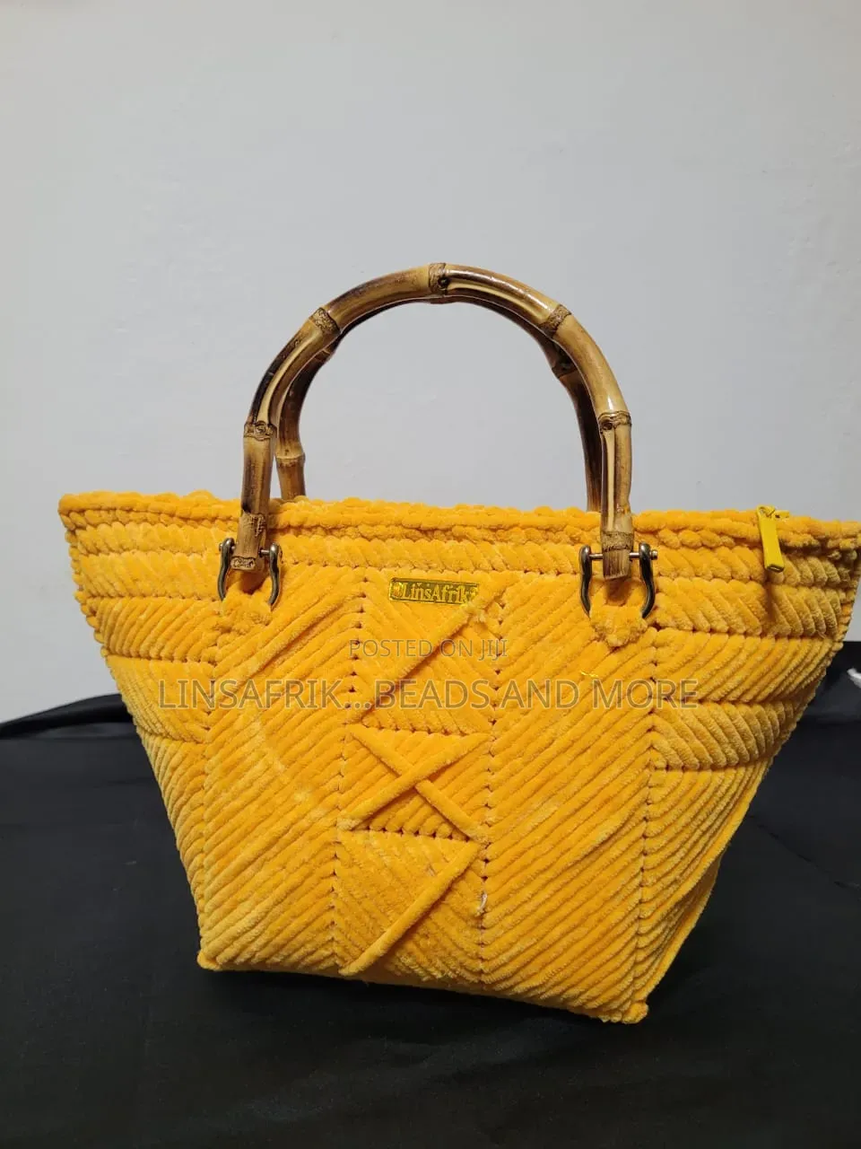 Crochet Canvas Bag