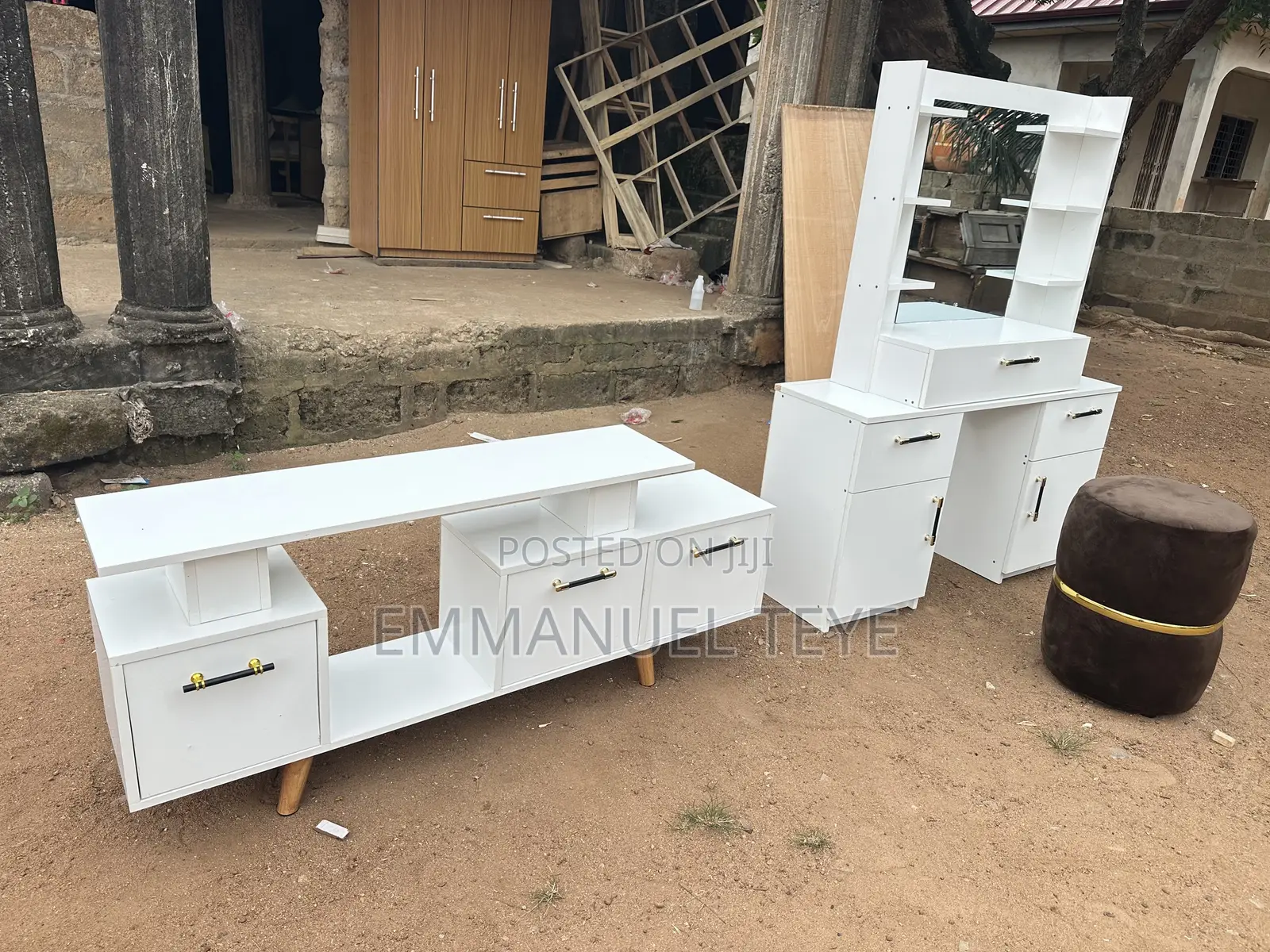 Brand New Laminated Dress and TV Stand