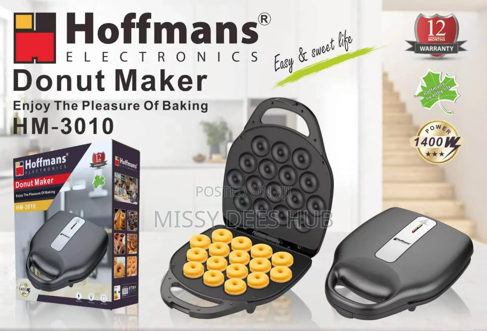 Hoffmans 16 Rings Doughnut Maker