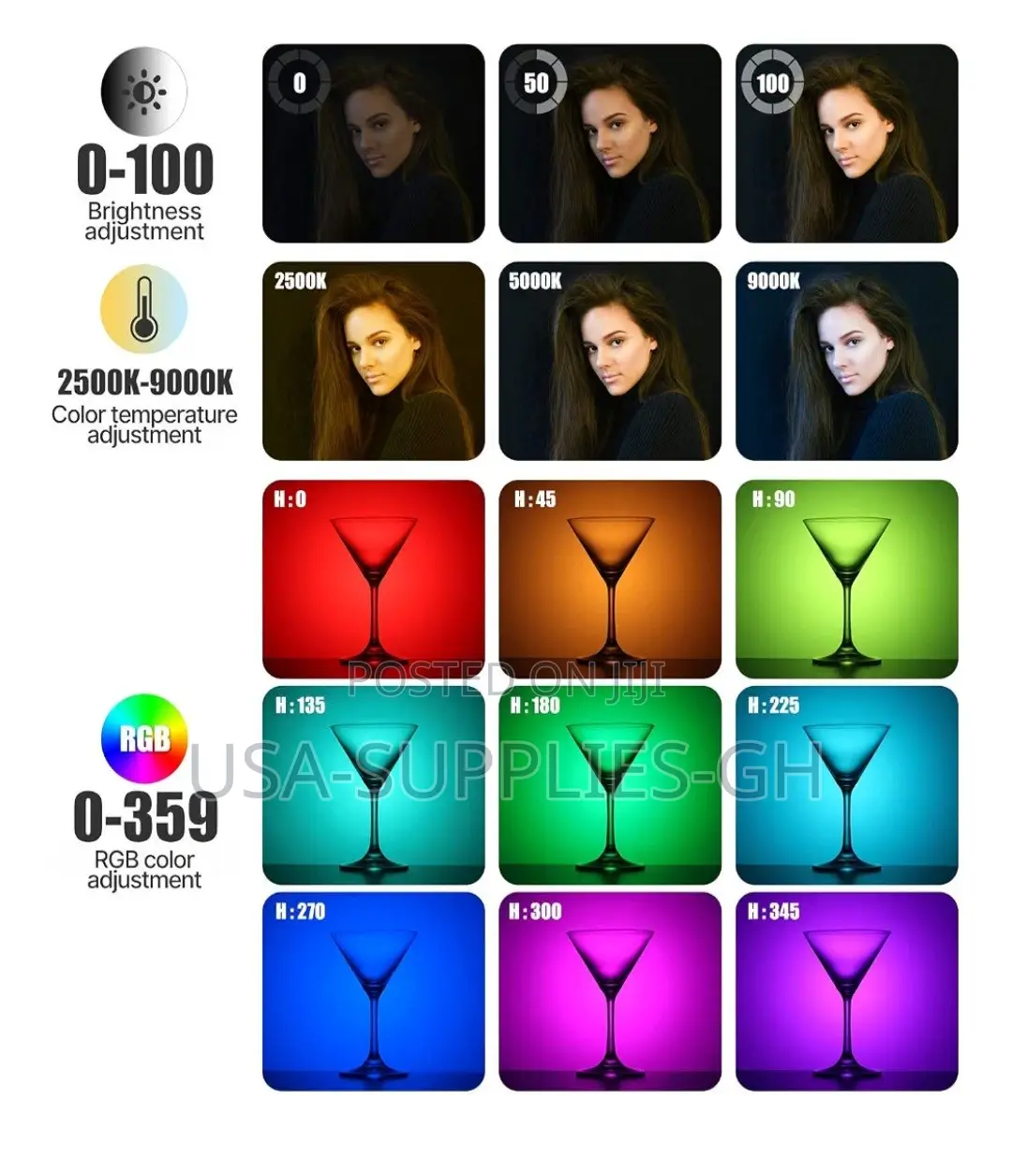 ULANZI VL49 RGB Video / Camera LED Lights From USA