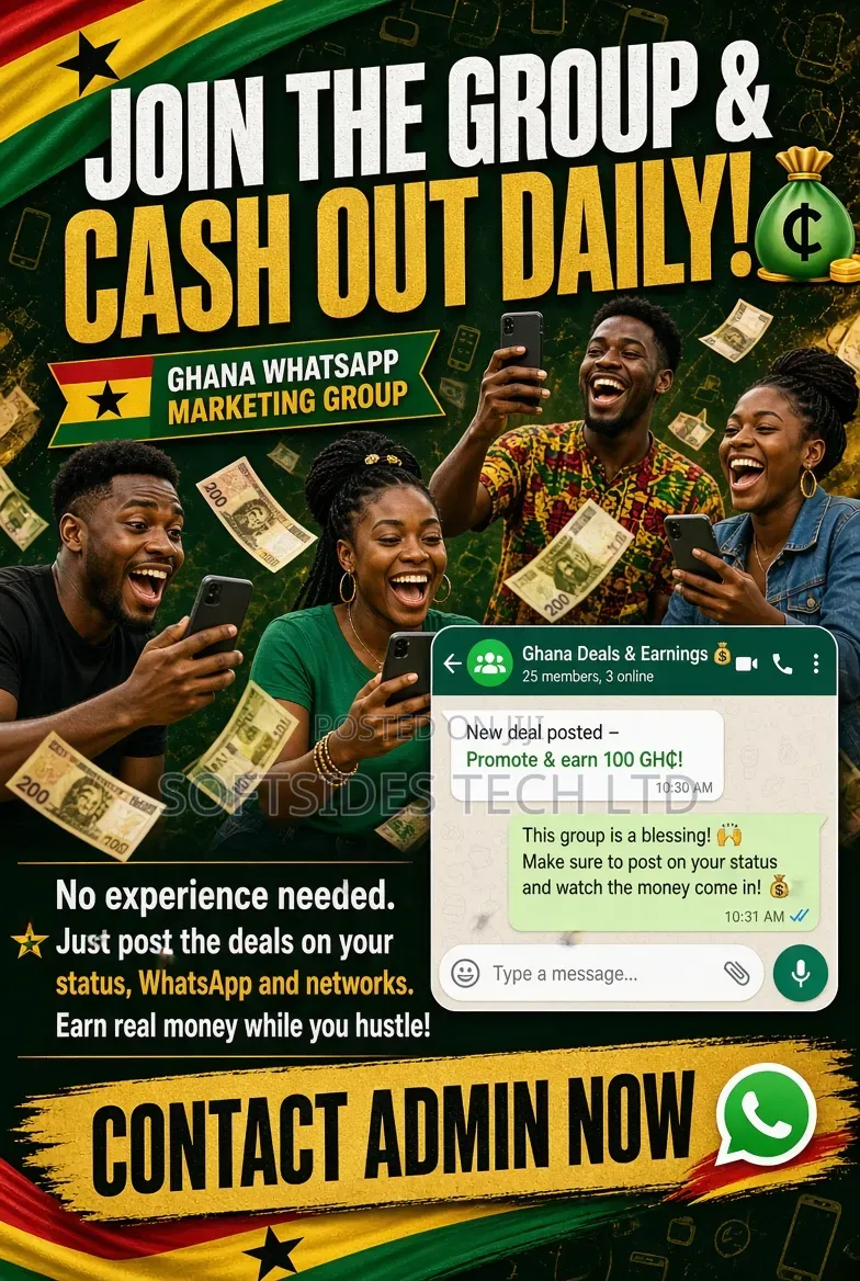 Earn 50-150 GH₵ Daily – WhatsApp Marketing Group (No Stock Needed)