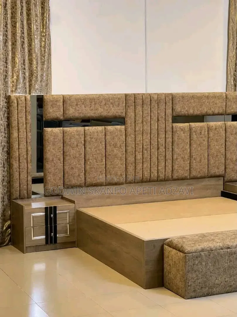Queen Size Bed Frame and Side Drawer Available