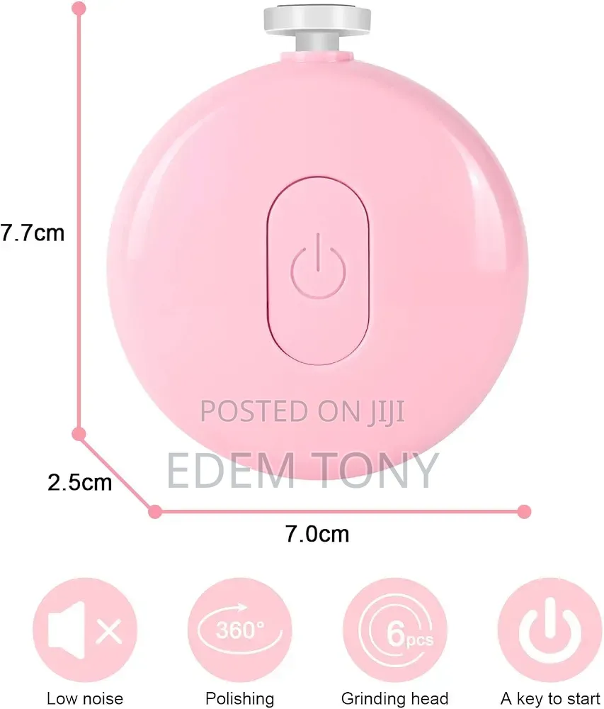 Vicloon Baby Nail Trimmer ,6 in 1 Battery Operated Manicure Set