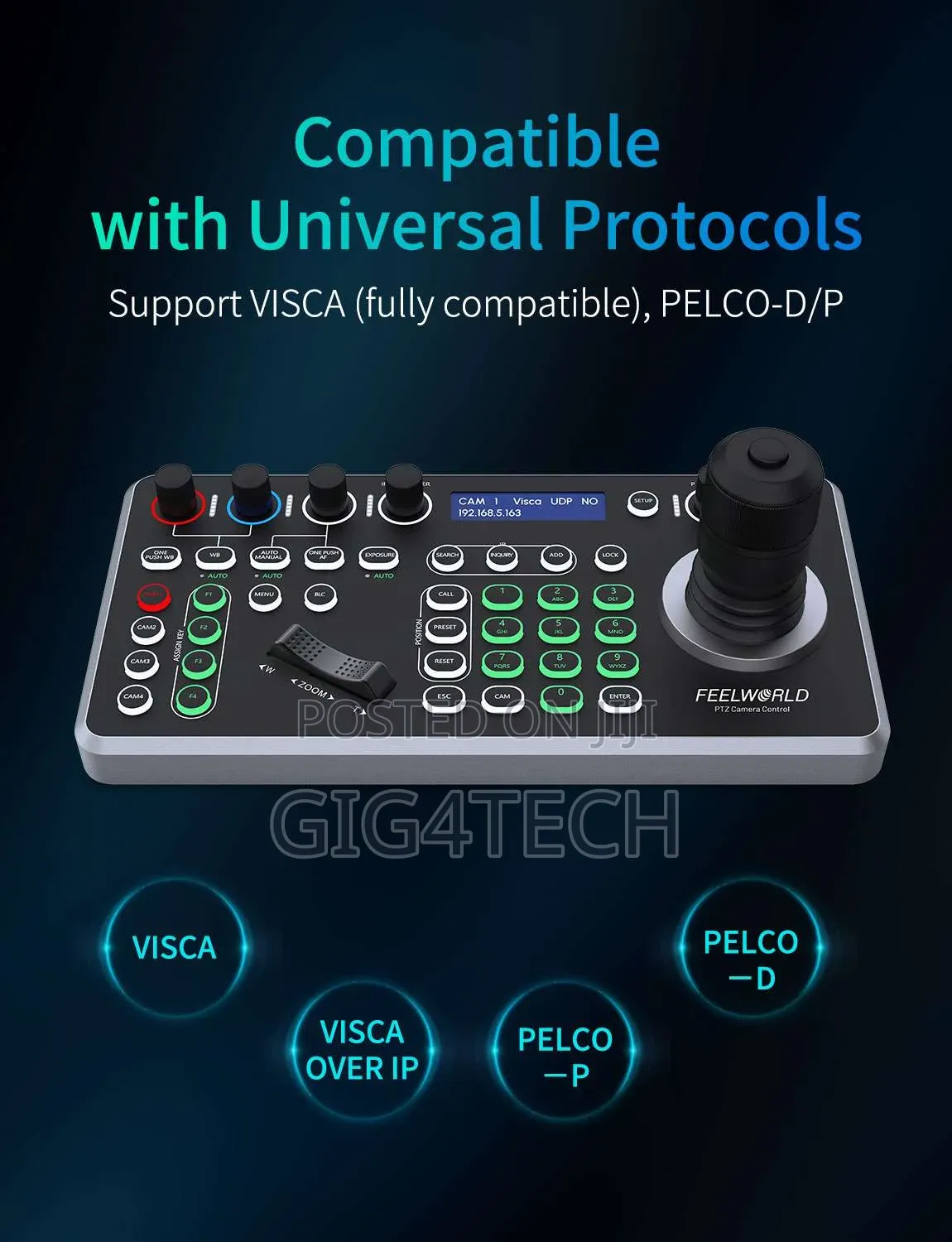 Feelworld Kbc20n Ndi PTZ Camera Controller